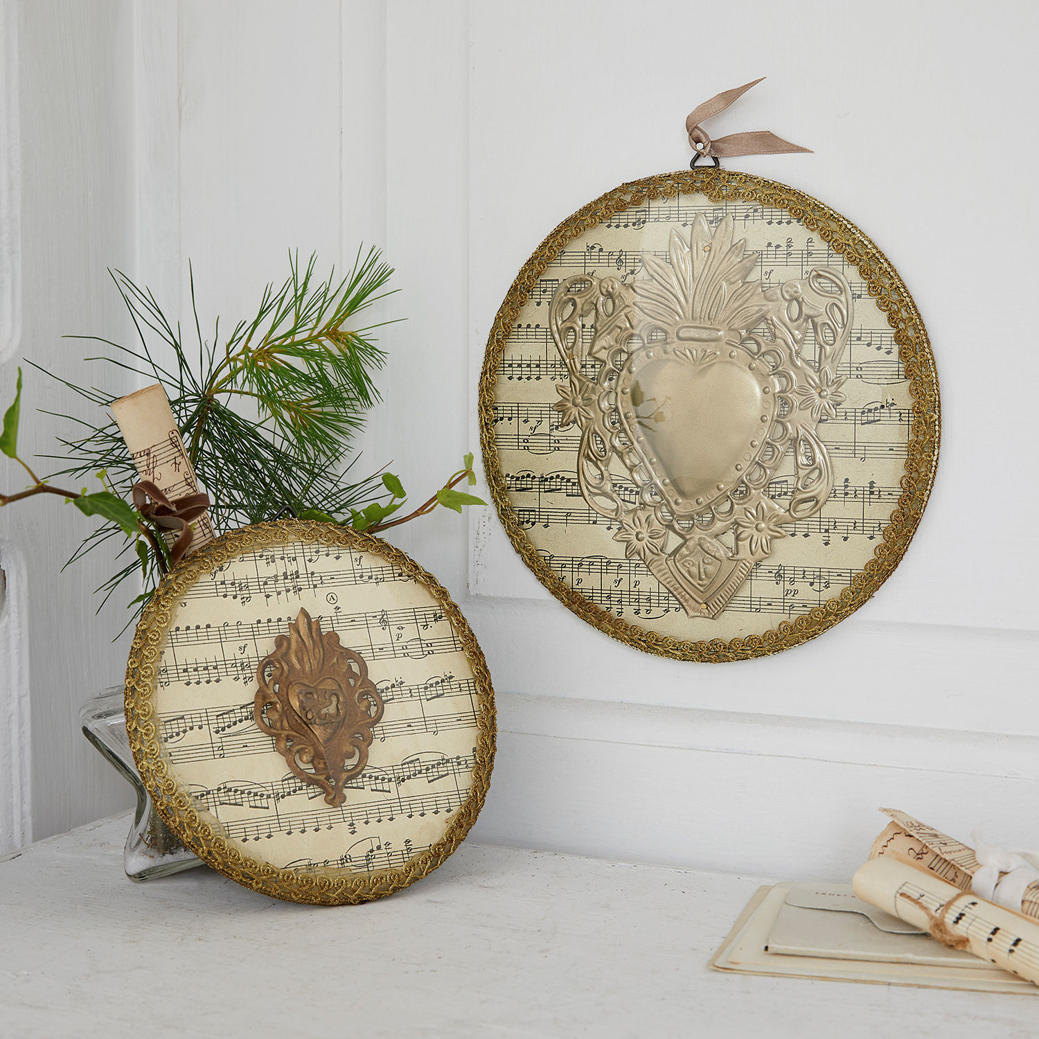 Deko-Objekt 2er Set Brenia