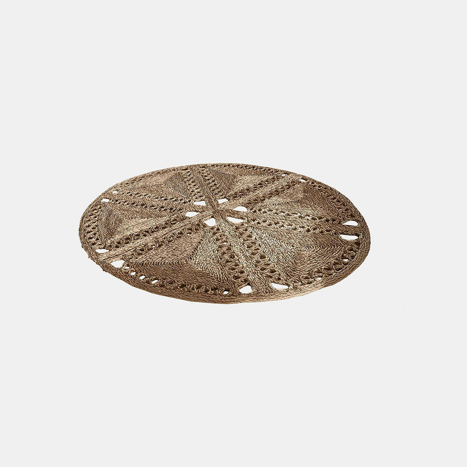Teppich Penwicks Runder Teppich aus geflochtenem Naturfaser in Beige, dekorativ und langlebig