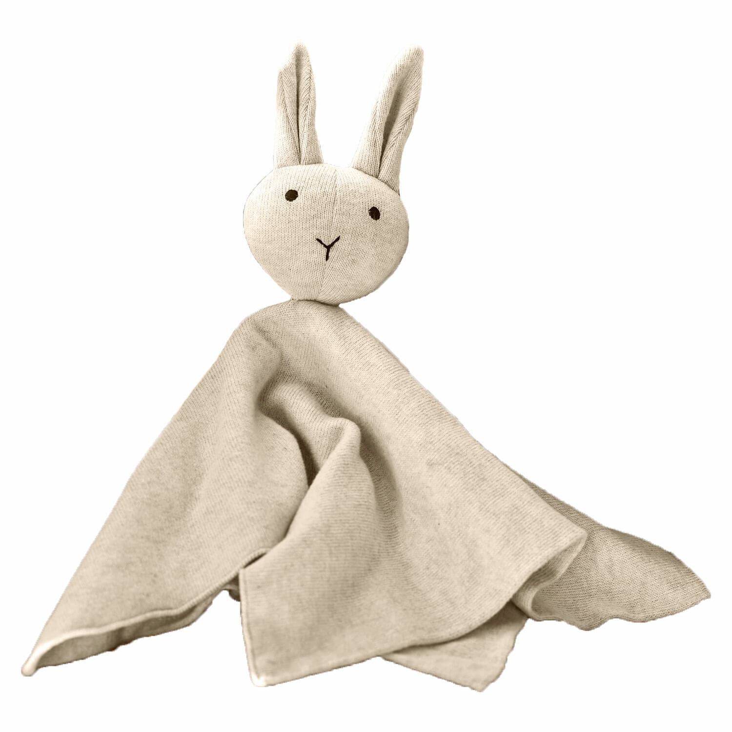 Stofftier Lumiou Beiges Kuscheltier Hase aus weichem Stoff, ideal als Baby- und Kinderdecke.