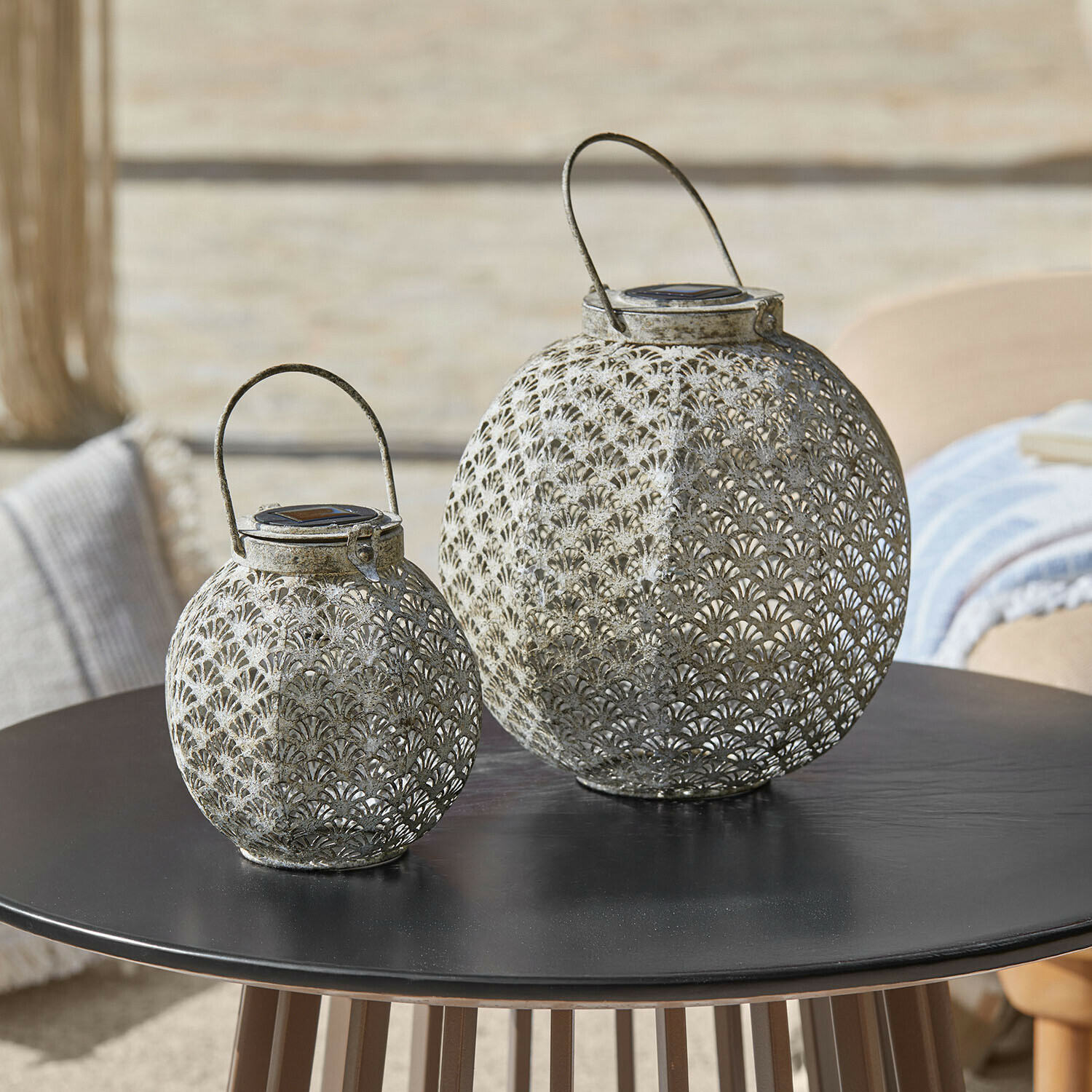 Solar-Laterne 2er Set Omirah
