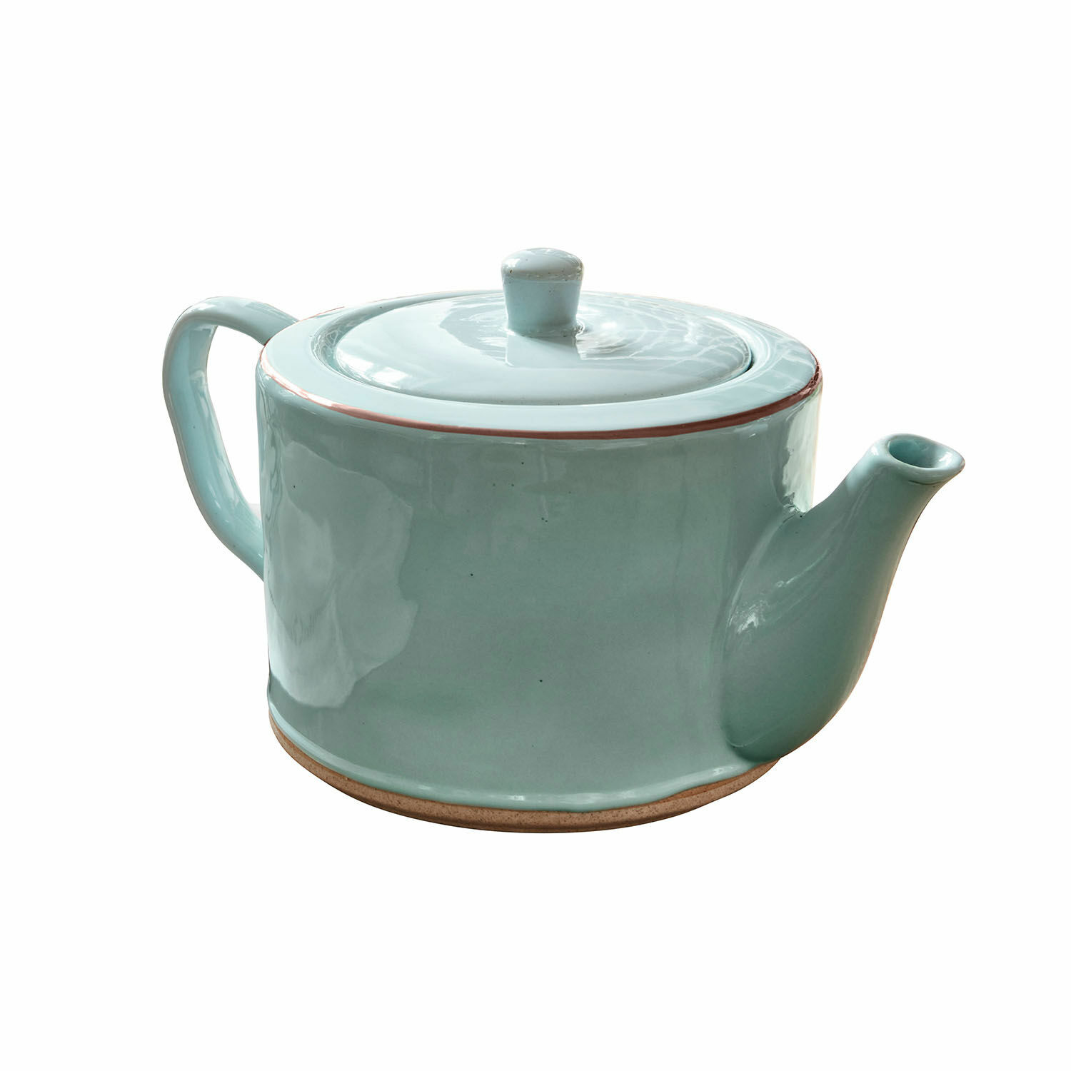 türkis Türkisfarbene Keramik-Teekanne Biarritz mit klassischem Design, ideal für die Küche