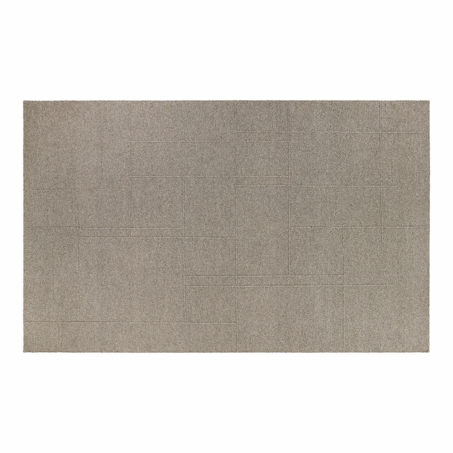 Teppich Tharim Beiger Teppich mit feinem geometrischem Muster, weiches Material für das Wohnzimmer