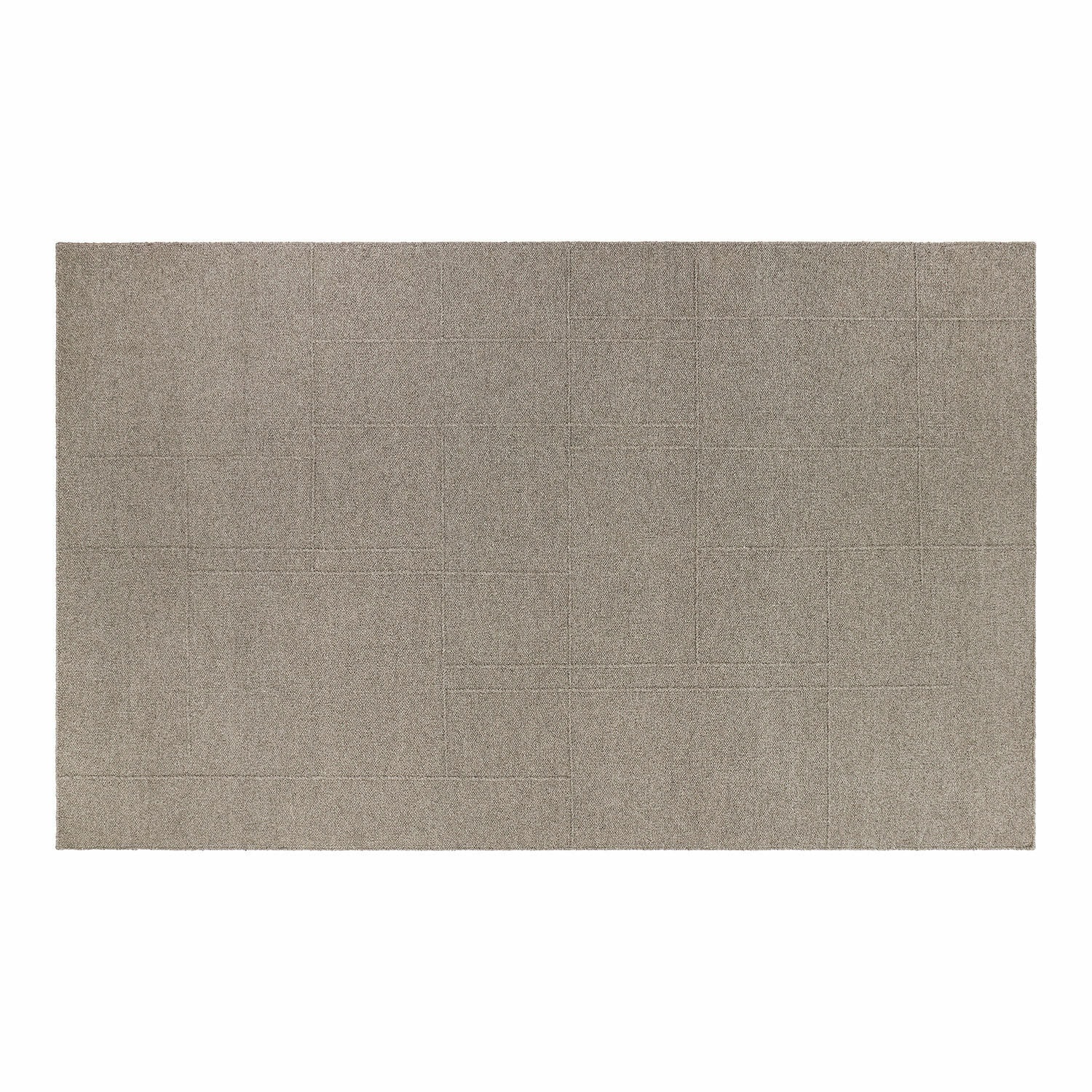 Teppich Tharim Beiger Teppich mit feinem geometrischem Muster, weiches Material für das Wohnzimmer