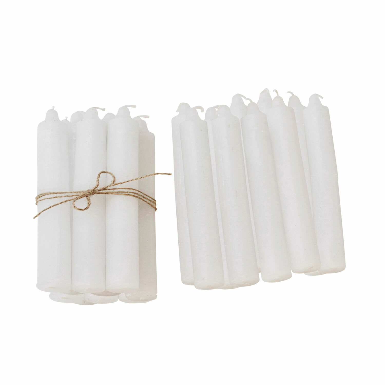 creme 20er-Set Noufa-Kerzen in Creme aus Wachs, ideal für stimmungsvolle Wohnraumdekoration