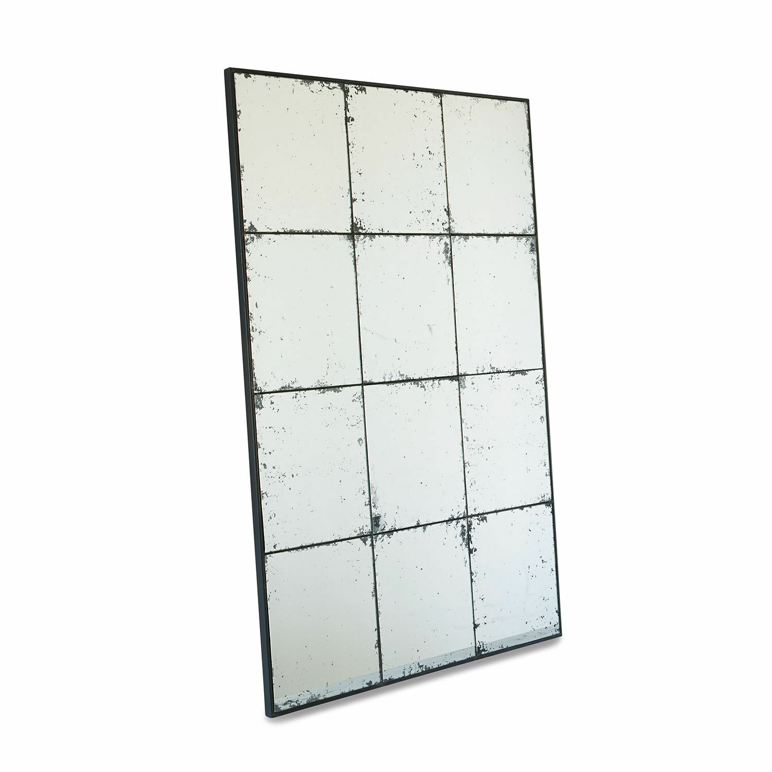 Spiegel Burami Grosser Wandspiegel mit Metallrahmen und antik wirkender Oberfläche im Vintage-Stil
