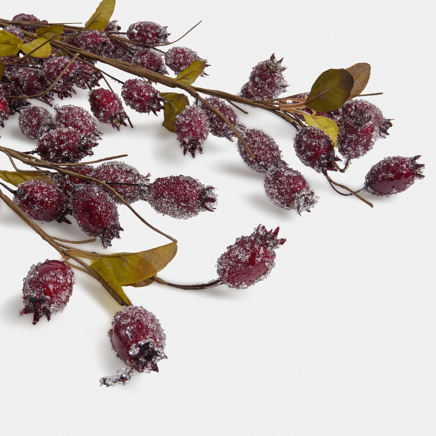 Kunstzweig Hagebutte 3er Set Buttonbush