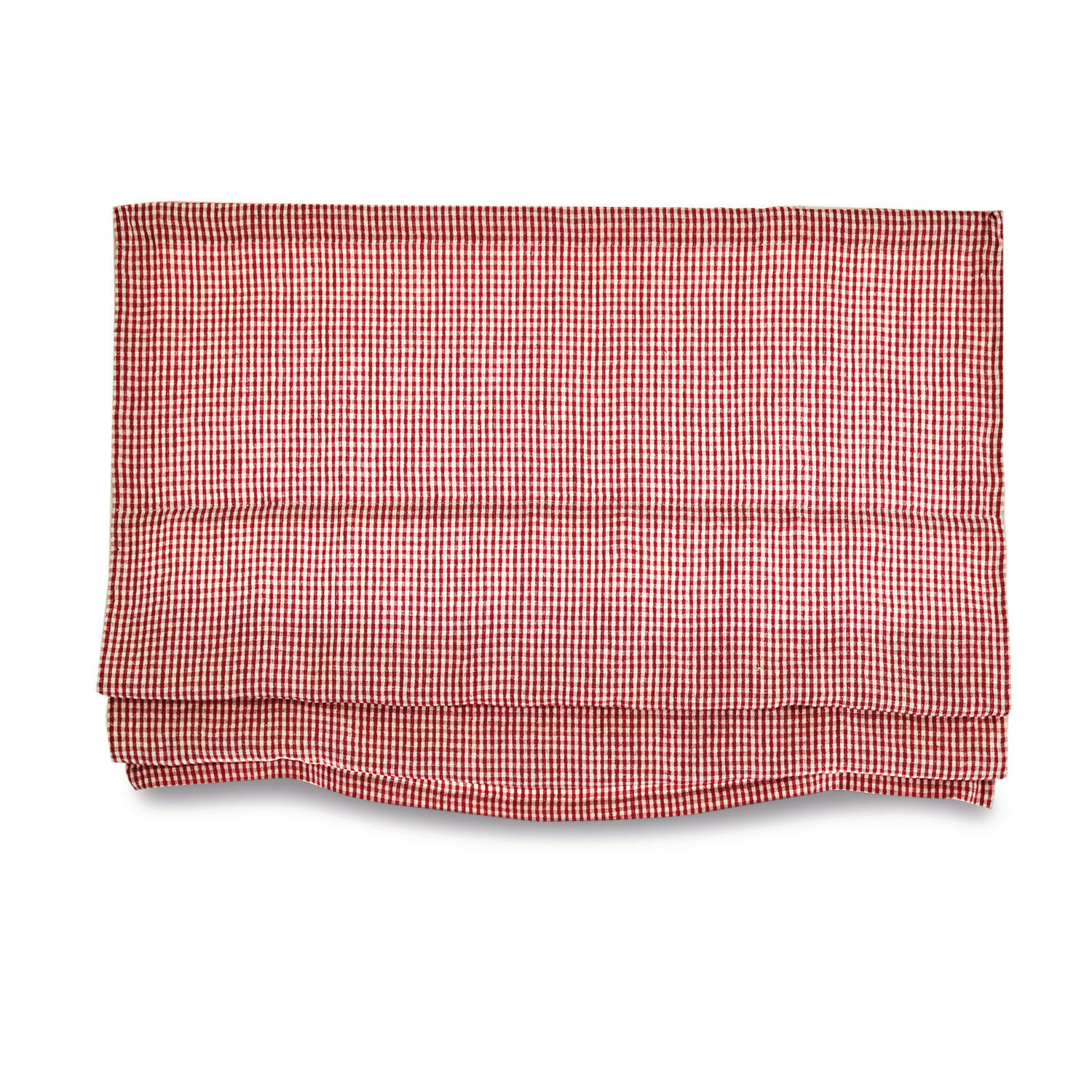 Faltrollo Aude Rotes und weisses Baumwoll-Geschirrtuch mit Karomuster, praktisches Küchentextil