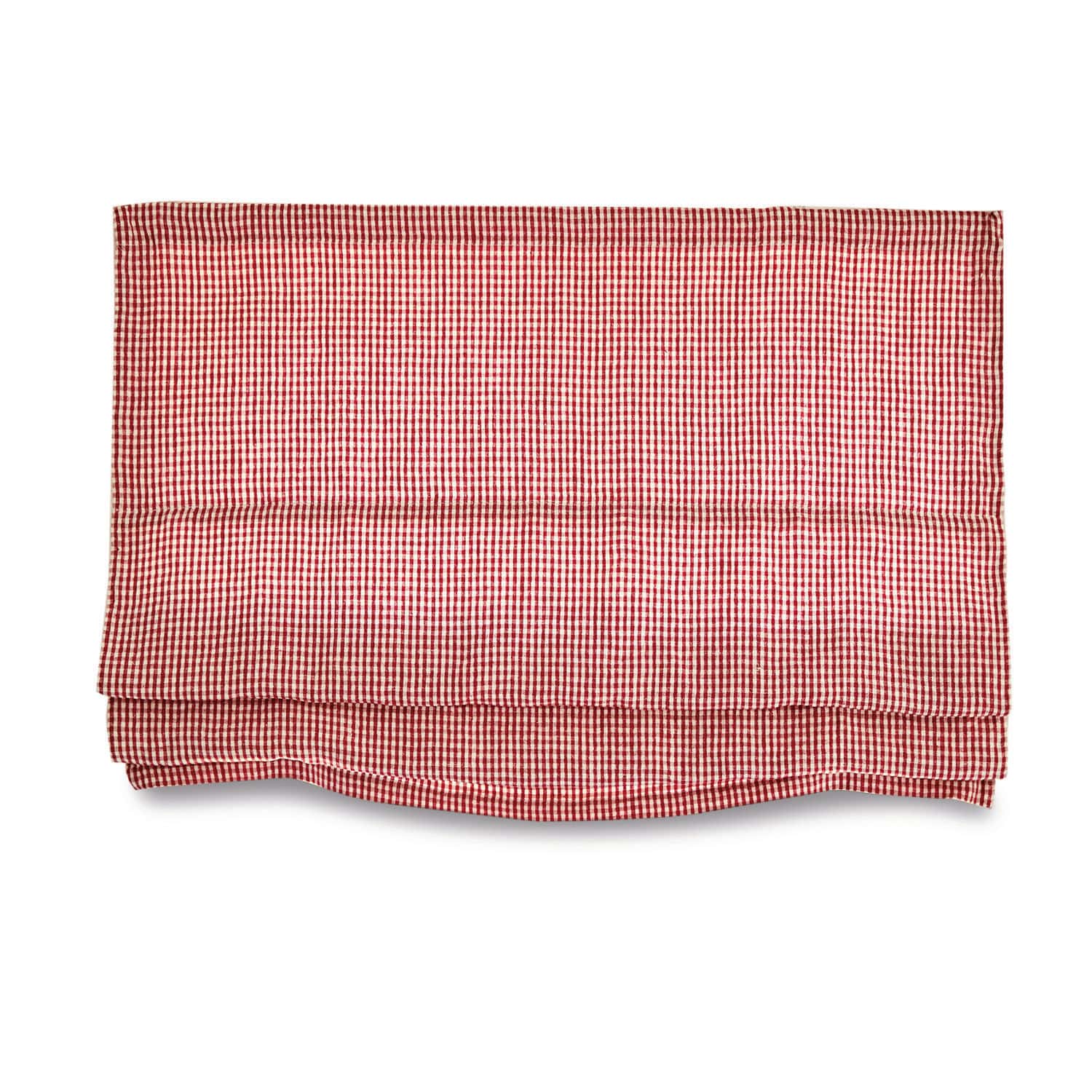 Faltrollo Aude Rotes und weisses Baumwoll-Geschirrtuch mit Karomuster, praktisches Küchentextil