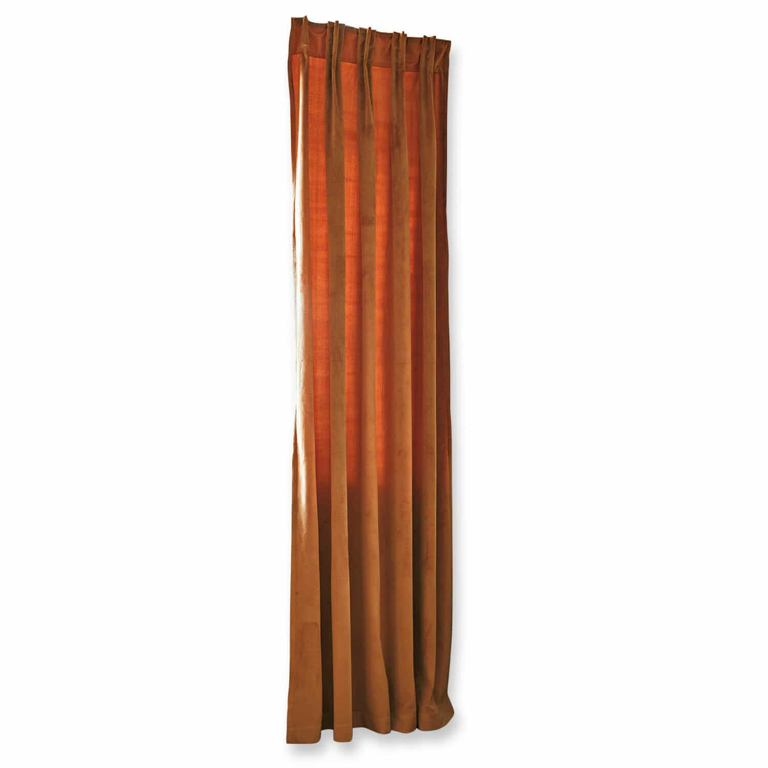 orange Orangener Vorhang Lyannece aus weichem Stoff, ideal für Fensterdekoration und Raumgestaltung
