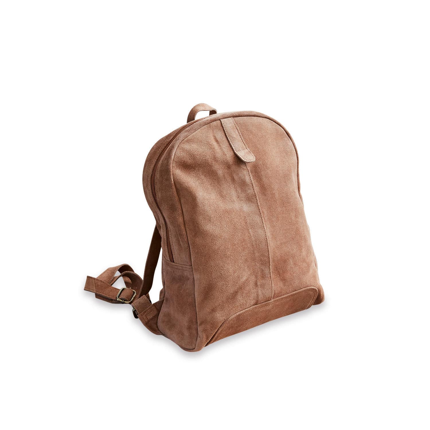 Rucksack Palau Brauner Wildleder-Rucksack mit schlichtem Design, praktischer Begleiter für den Alltag