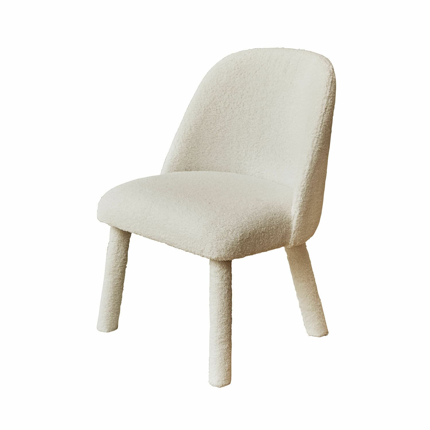 Kinderstuhl Ivrielle Beiger gepolsterter Stuhl aus weichem Material mit modernem Design für das Wohnzimmer