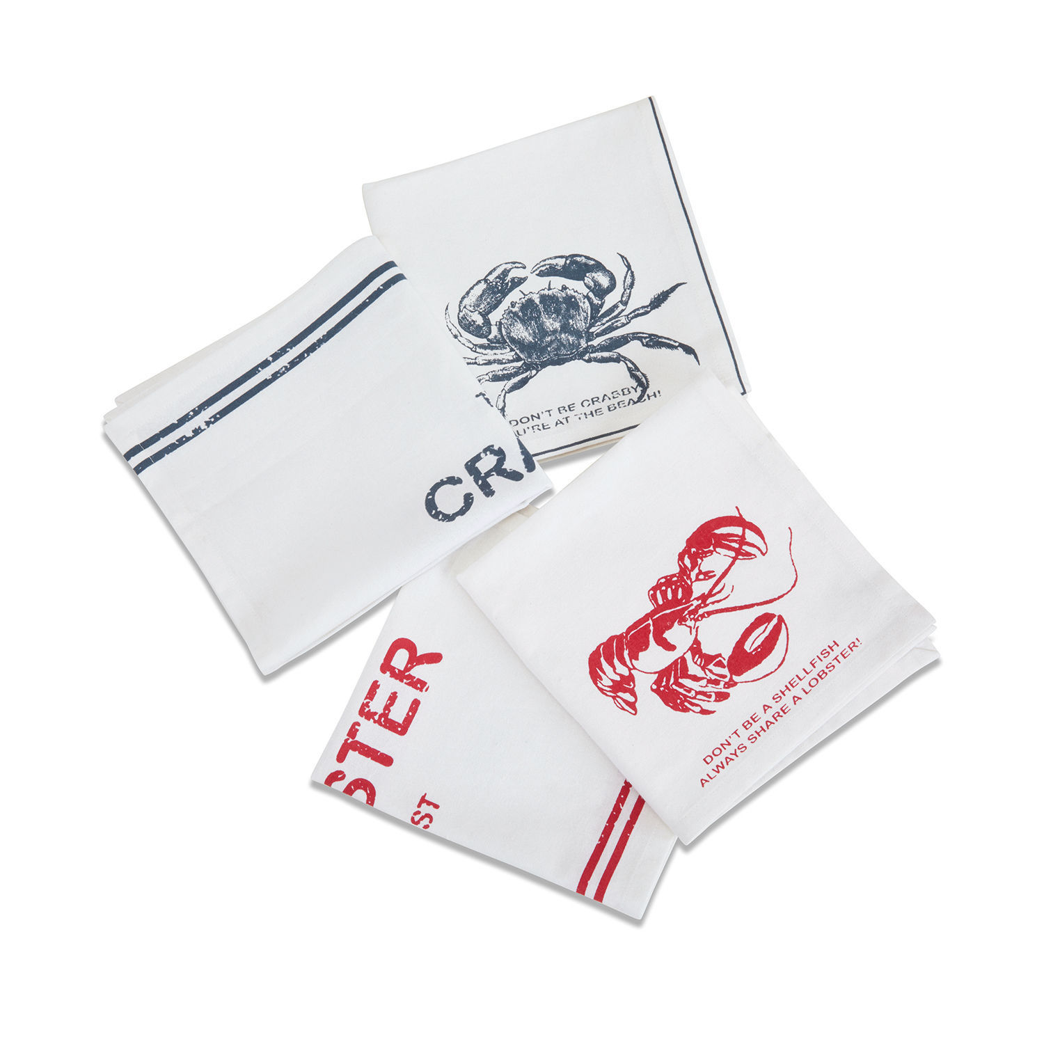 Serviette 4er Set Lobster