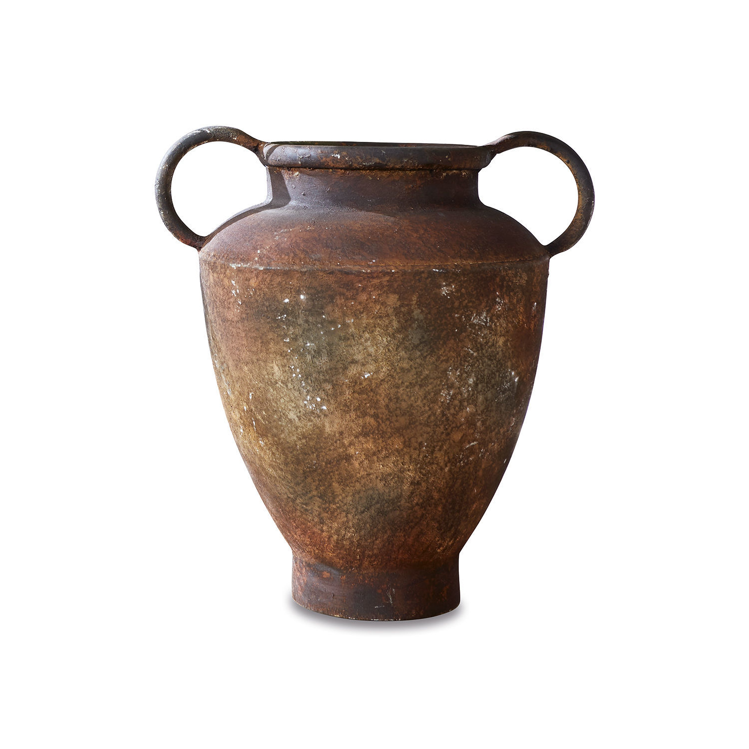 Vase Romanus Grosser rustikaler brauner Metallkrug, dekoratives Element für den Innen- oder Aussenbereich