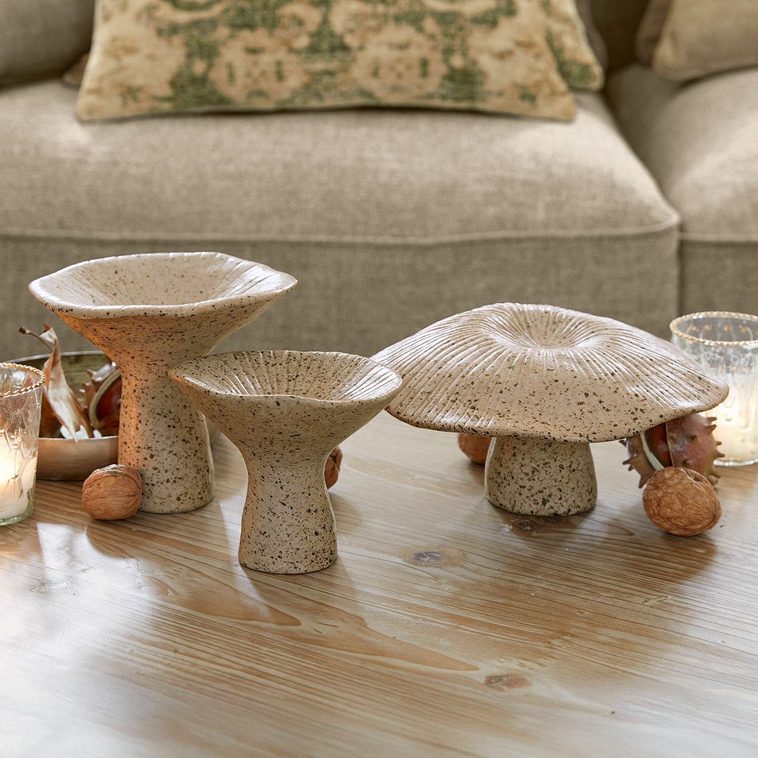Deko-Pilz 3er Set Safoura