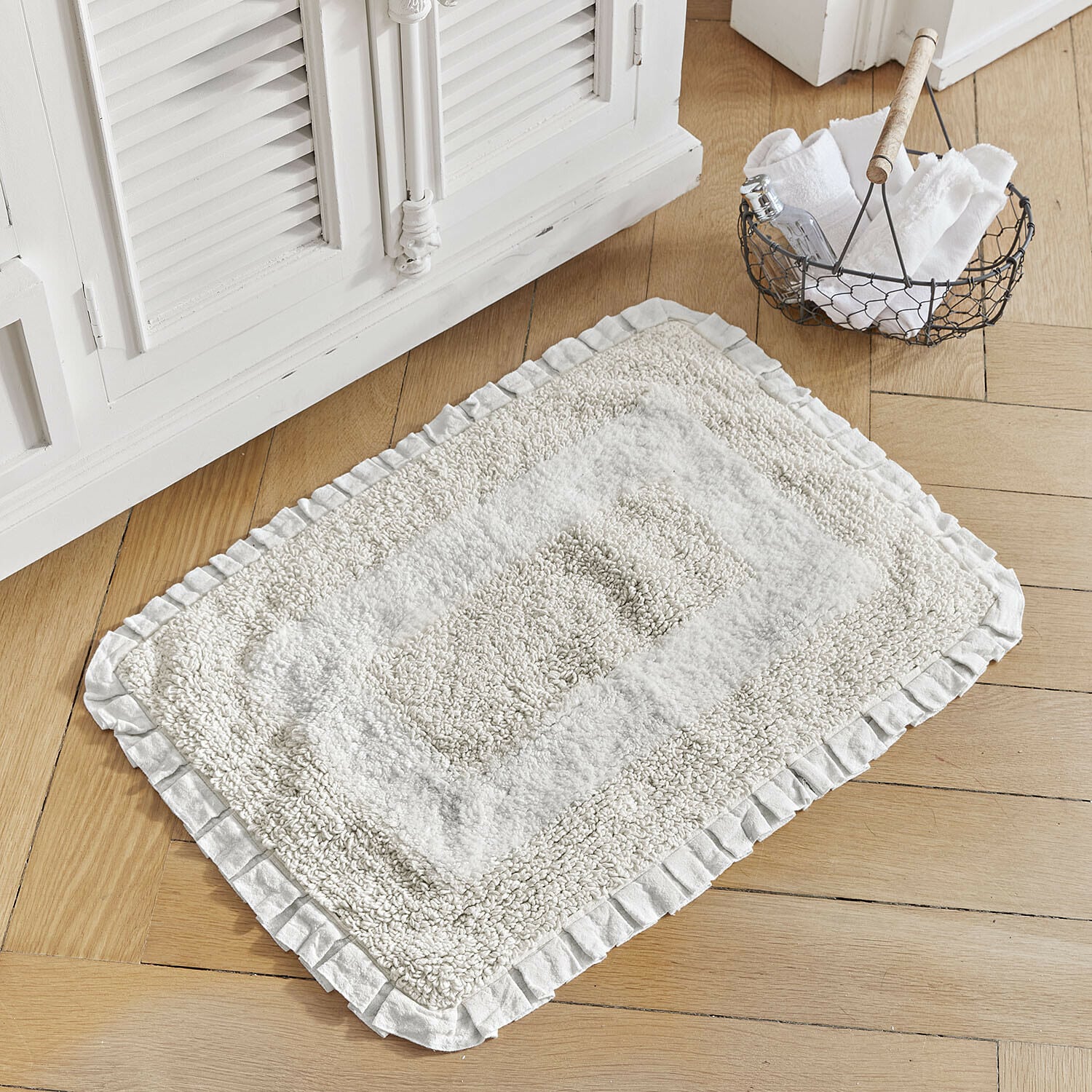 Badematte Jasmin | weiss | 40x60 cm