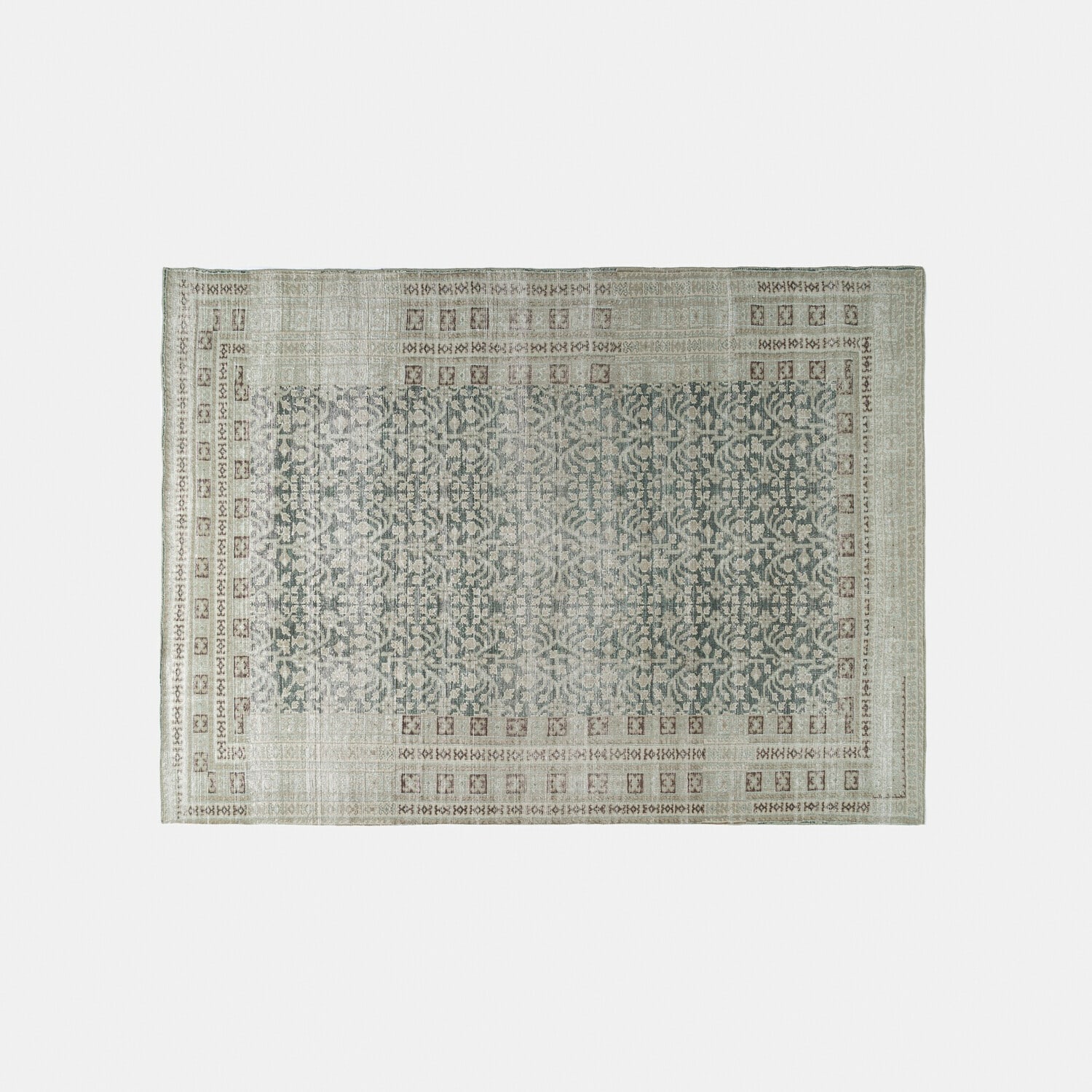 Teppich Nadimah Teppich mit grauem und beigem Muster, weiches Material, elegante Wohnzimmerdekoration