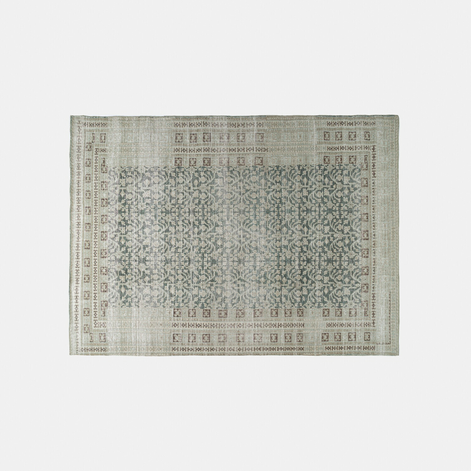 Teppich Nadimah Teppich mit grauem und beigem Muster, weiches Material, elegante Wohnzimmerdekoration