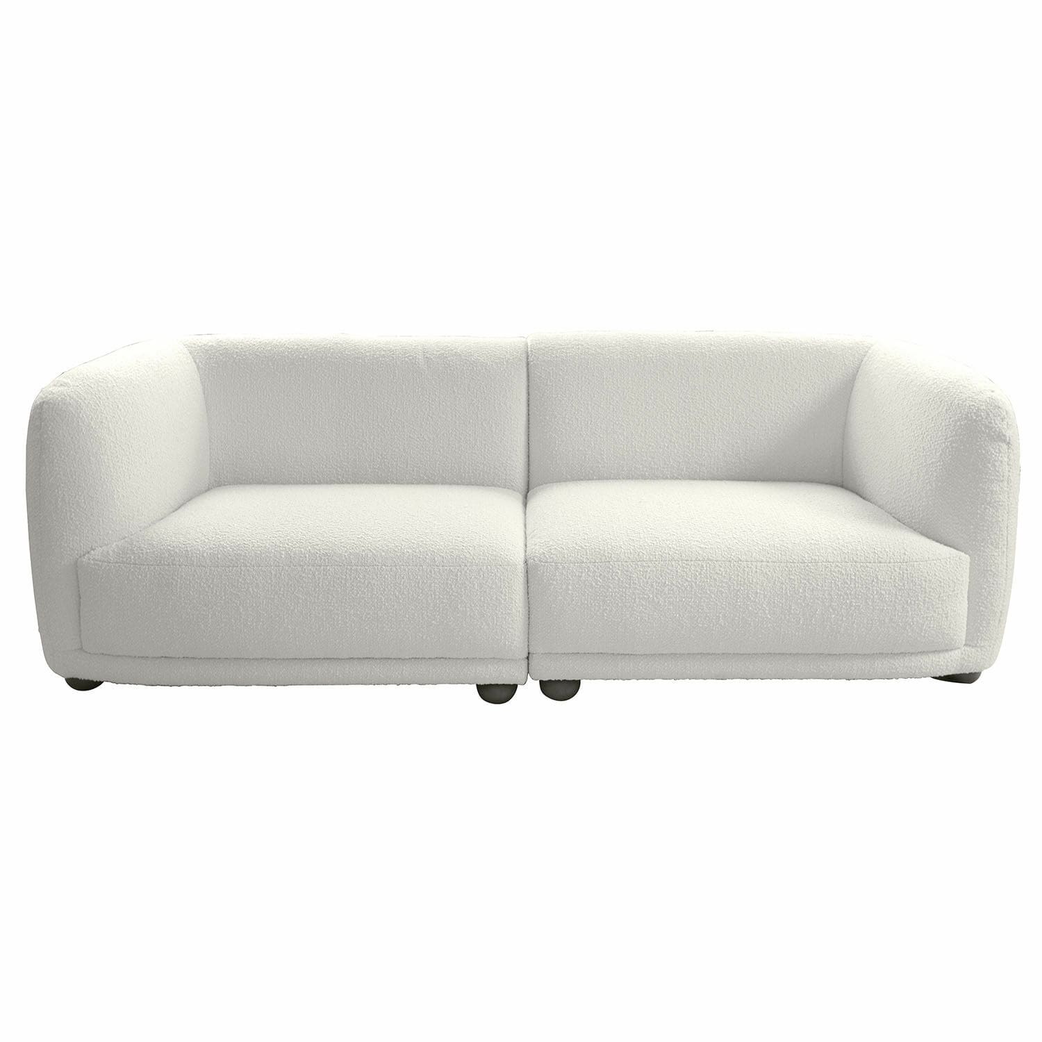 creme Modernes Scintillique Sofa aus cremefarbenem, weichem Stoff für ein gemütliches Wohnzimmer