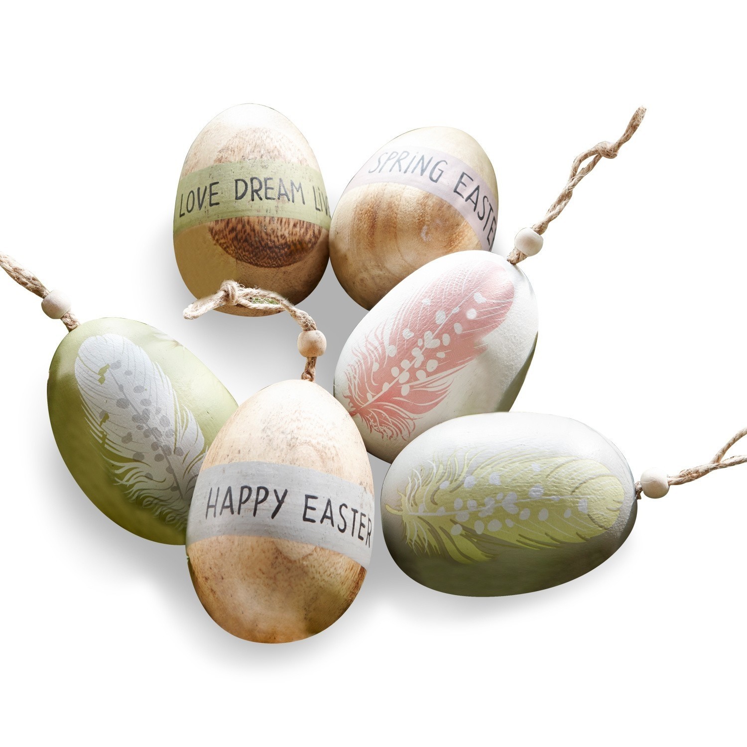 Osterei 6er Set Happy End