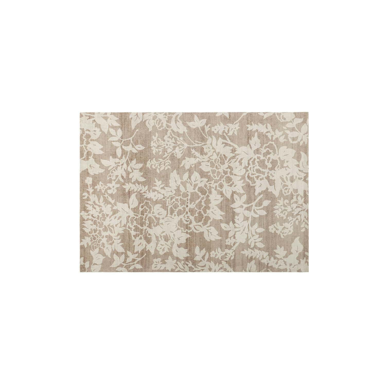 Teppich Casamira Beiger Teppich mit hellem Blumenmuster, weiches Material, Wohnraumdekoration