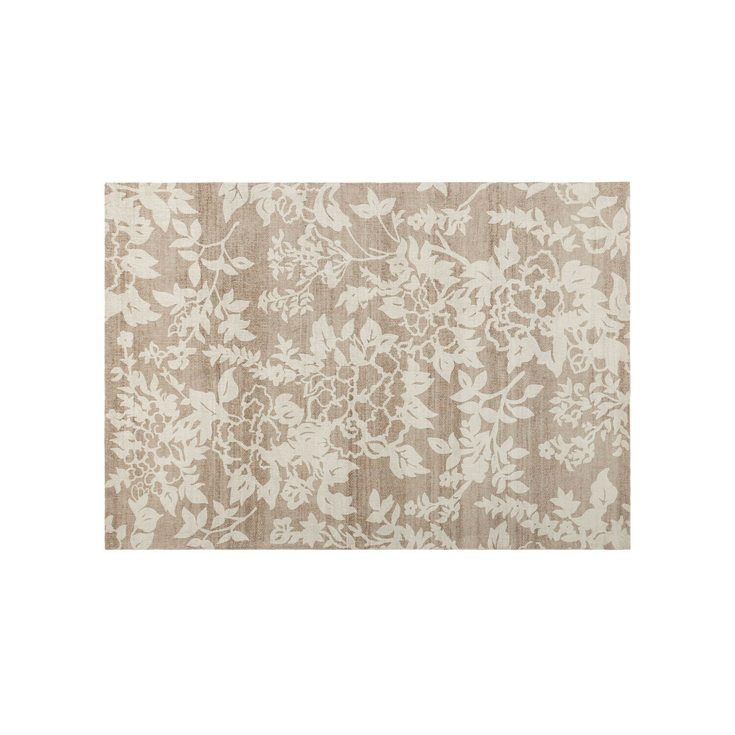 Teppich Casamira Beiger Teppich mit hellem Blumenmuster, weiches Material für stilvolles Wohnen