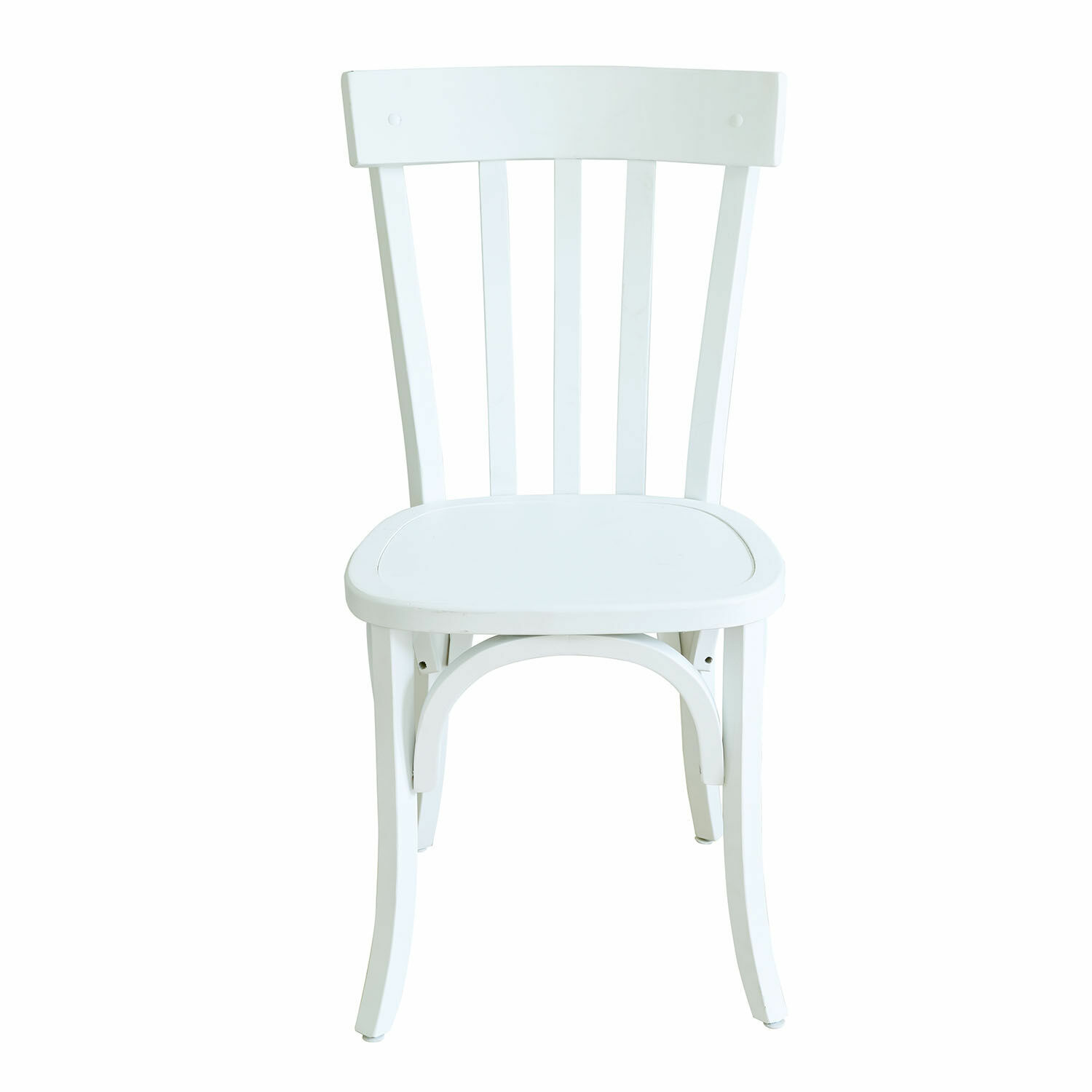 weiss Weisser Holzstuhl Passigny mit klassischem Design, ideal für Esszimmer und Wohnzimmer