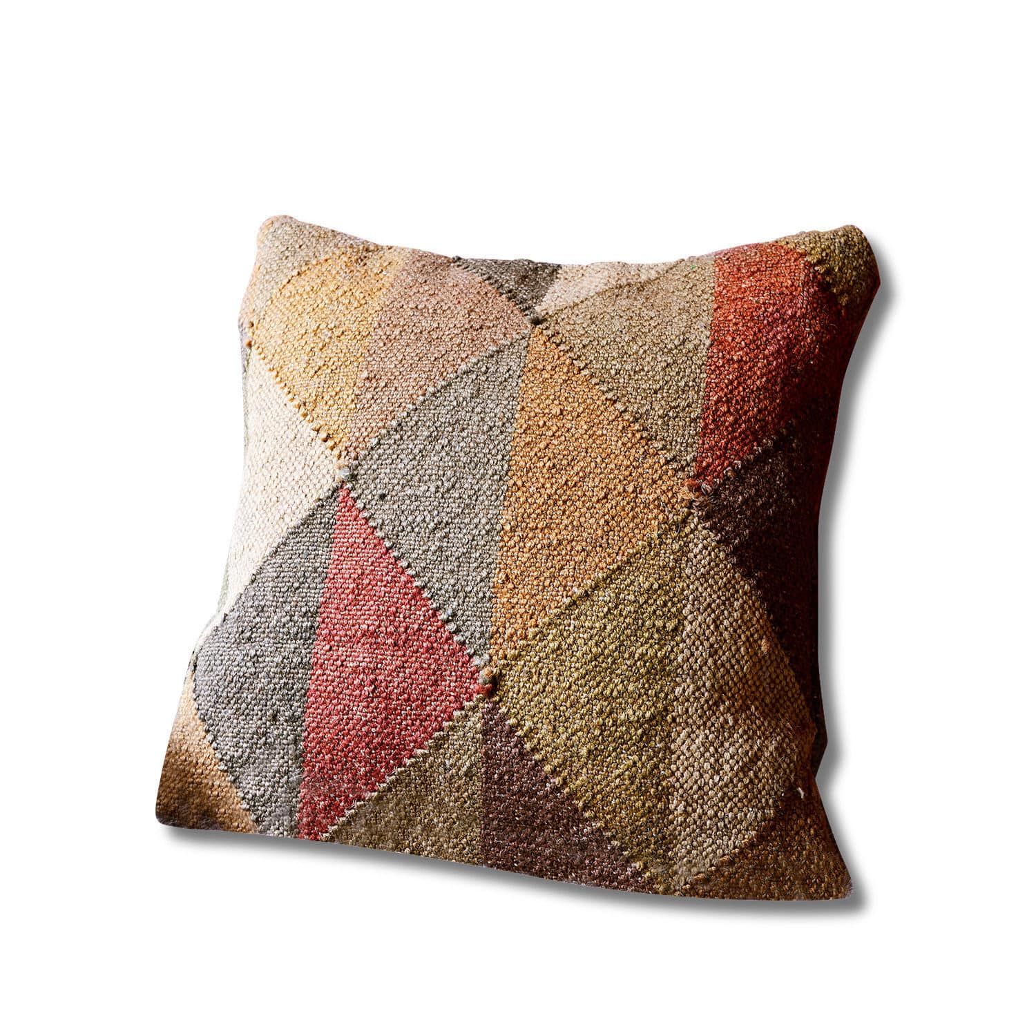 Kissen Couffy Bunte Dekokissen mit geometrischem Muster aus strukturiertem Bouclé-Stoff für das Wohnzimmer