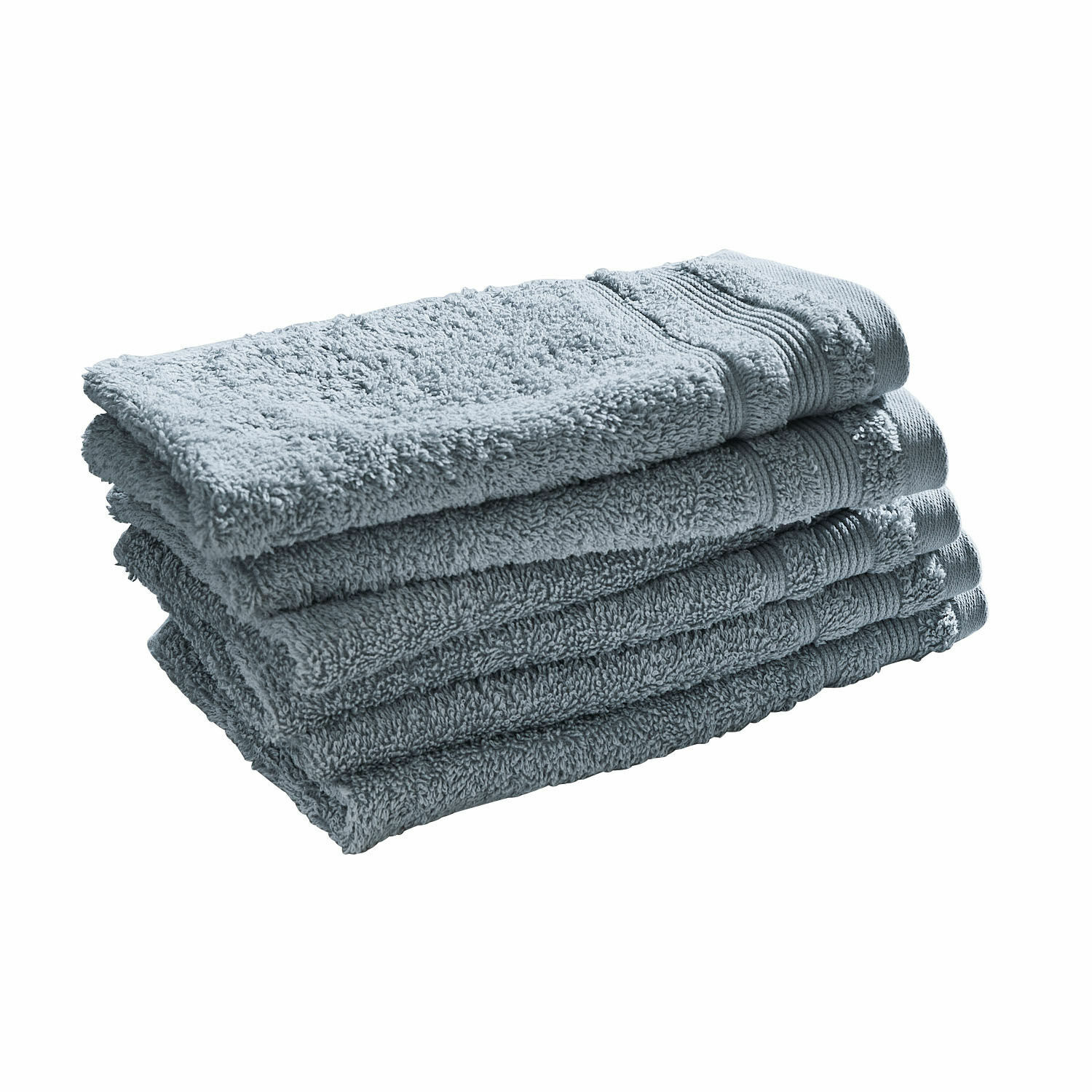 blau 6er-Set blaue Gästehandtücher aus weicher Baumwolle, ideal für Bad und Gäste
