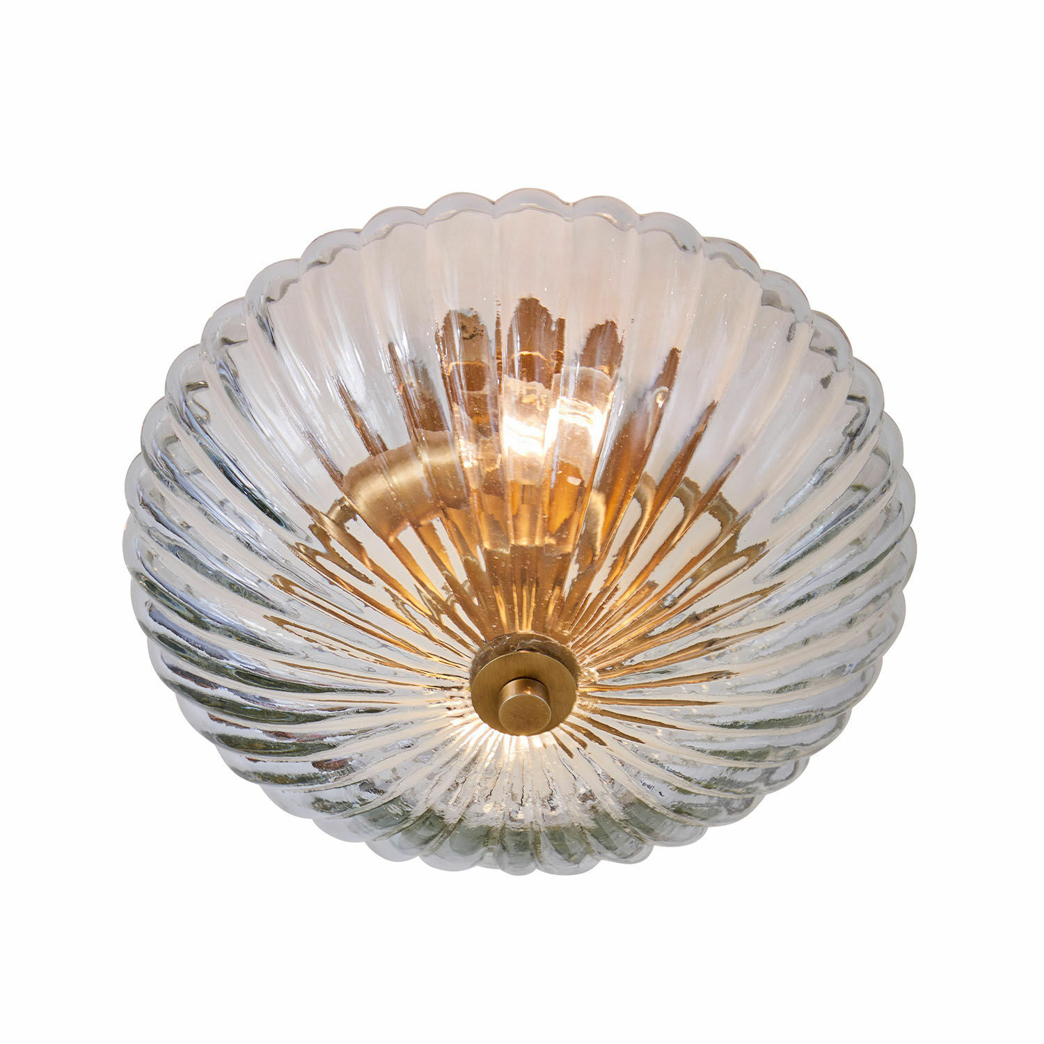 Deckenlampe Druaila Glas-Deckenleuchte mit gelbem Metallelement, dekorative Wandlampe für Wohnzimmer oder Schlafzimmer