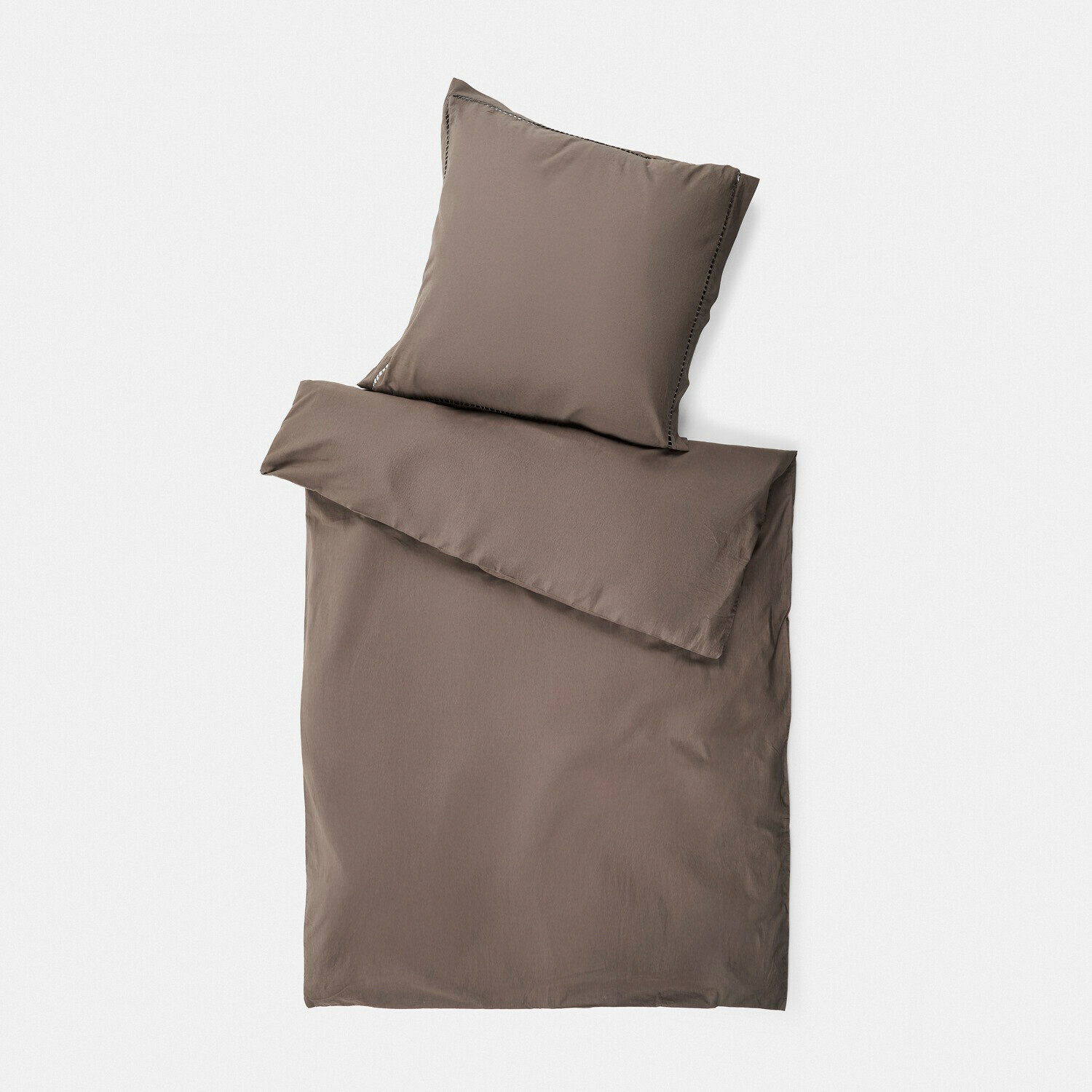 Bettwäsche Belvero Braune Bettwäsche aus weichem Stoff mit Kissenbezug, komfortabel und stilvoll fürs Schlafzimmer