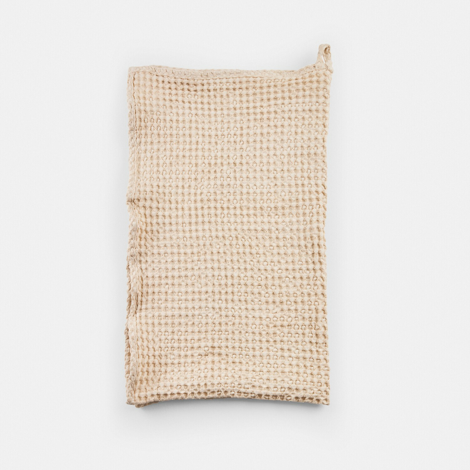 beige Beiges Maralei Handtuch aus Baumwolle mit Waffelstruktur, weich und saugfähig fürs Bad