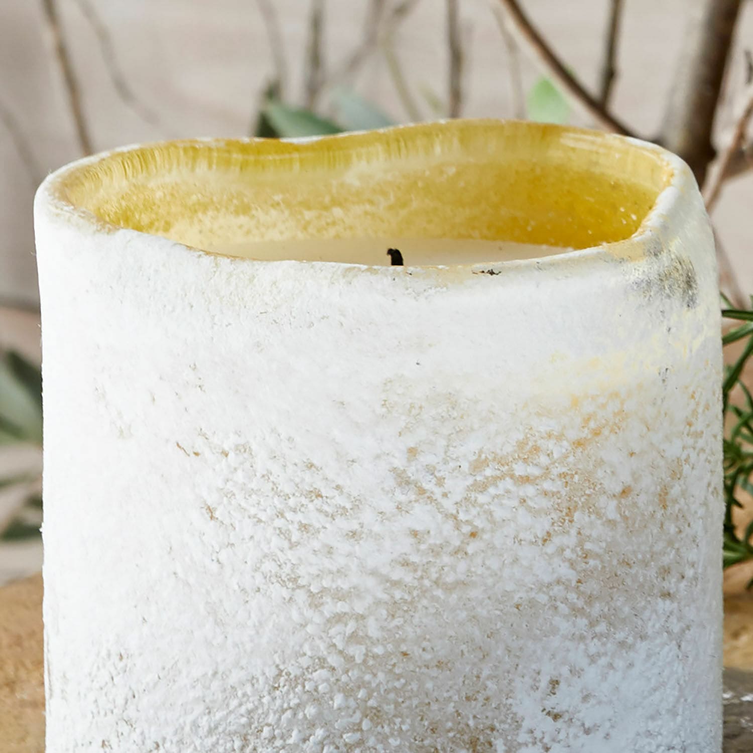 Windlicht mit Kerze 2er Set Caladia