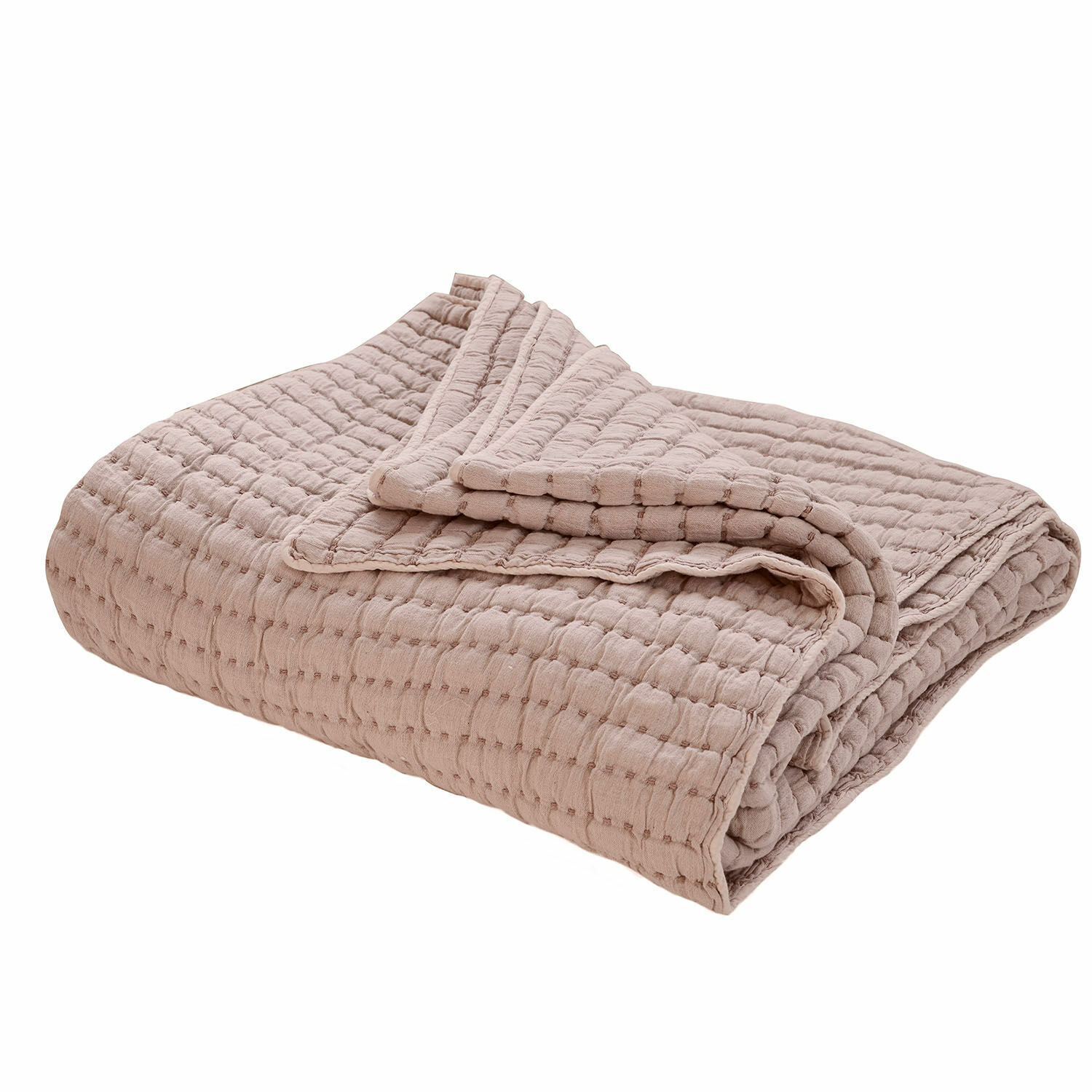 Quilt Herepian Beige gesteppte Baumwolldecke, weich und gemütlich, geeignet für Wohnräume und Dekoration