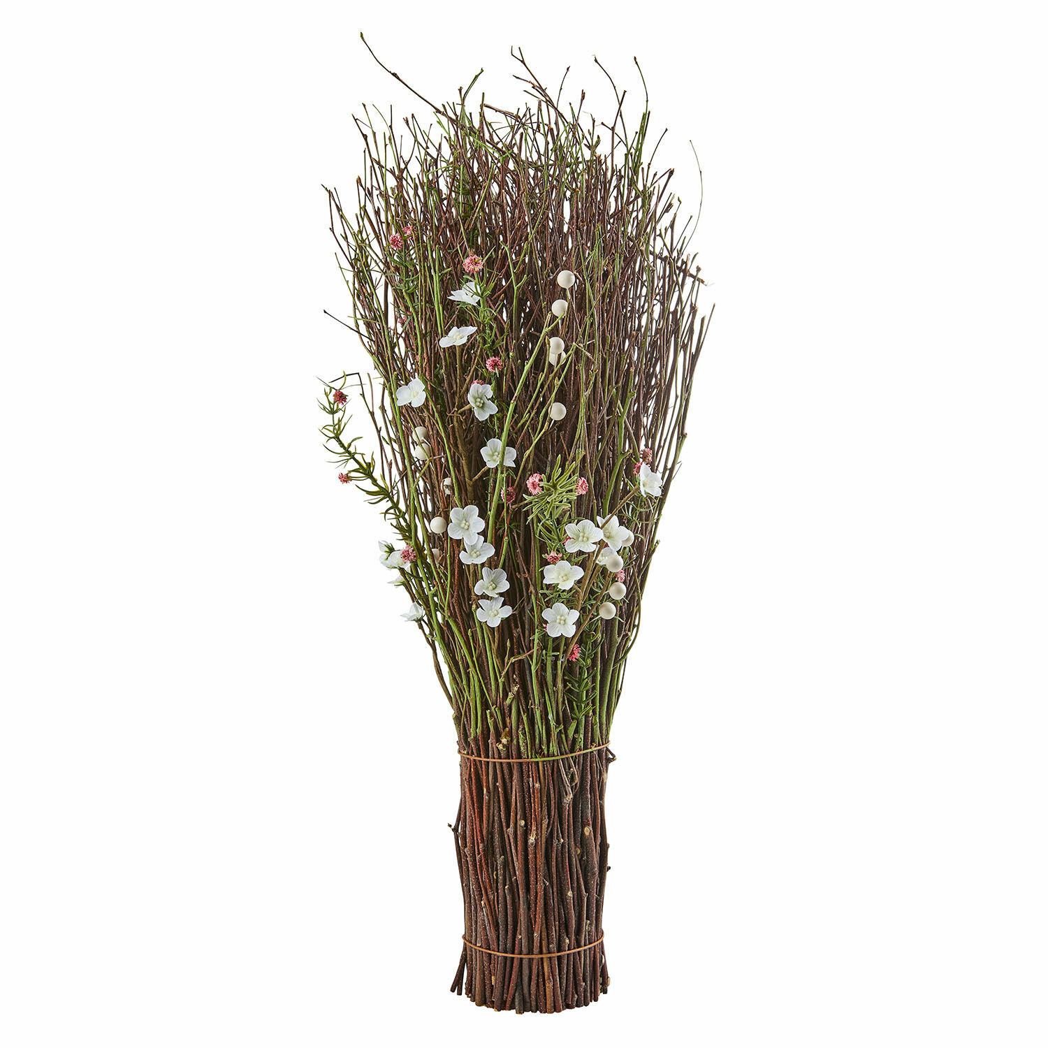 Deko-Blumenstrauss Verilo Strauuss aus Zweigen mit weissen und rosa Blüten für natürliche Wohnraumdekoration