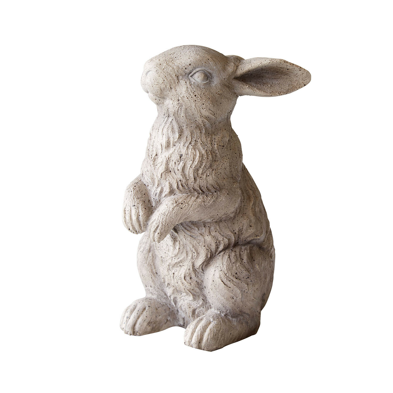 Deko-Hase Ravencrest Hasenfigur aus hellem Stein mit feiner Struktur, dekorativ für Garten oder Wohnraum