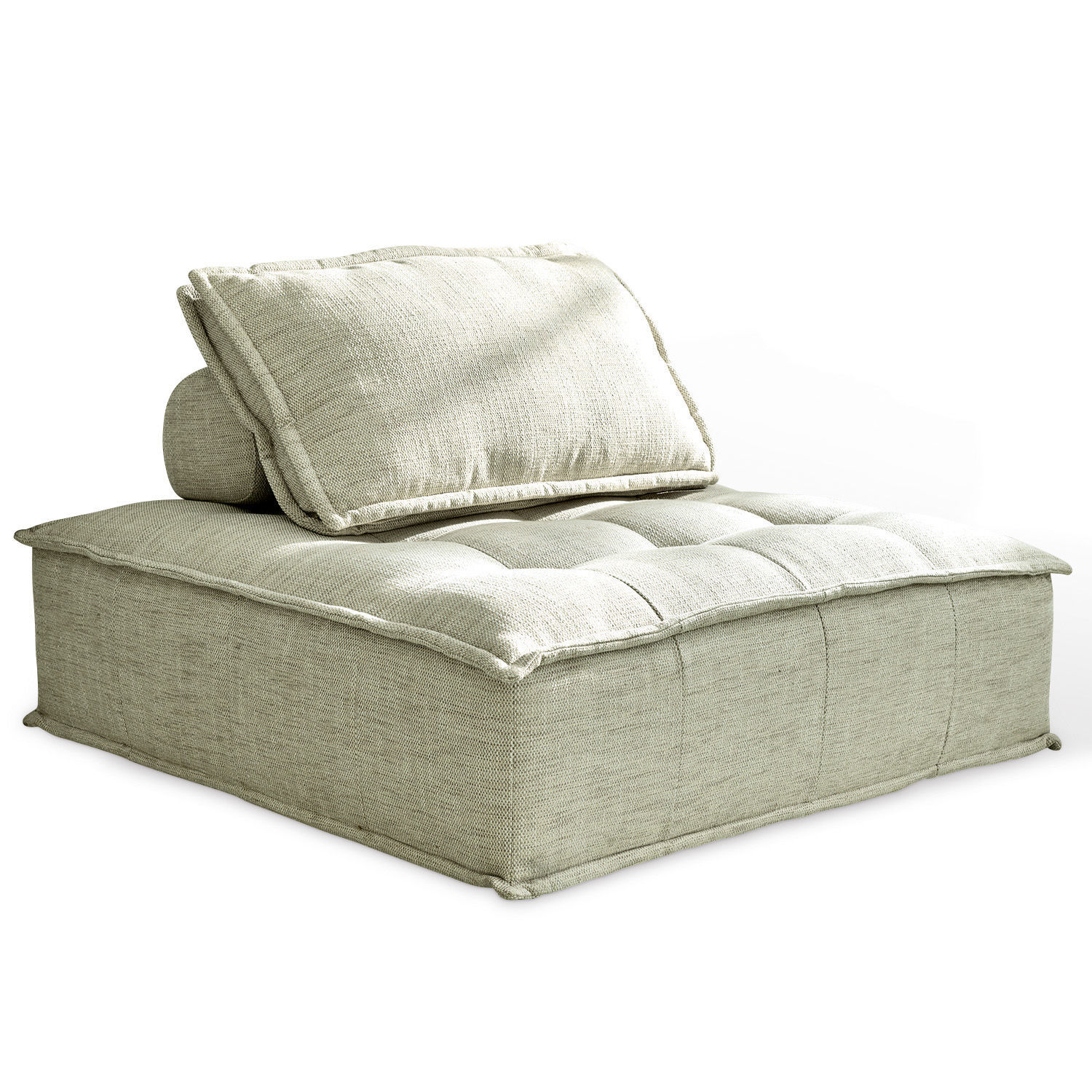 grün Loungesofa Tesshill in hellem Grün aus Stoff, bequemes Sitzmöbel fürs Wohnzimmer, modernes Design