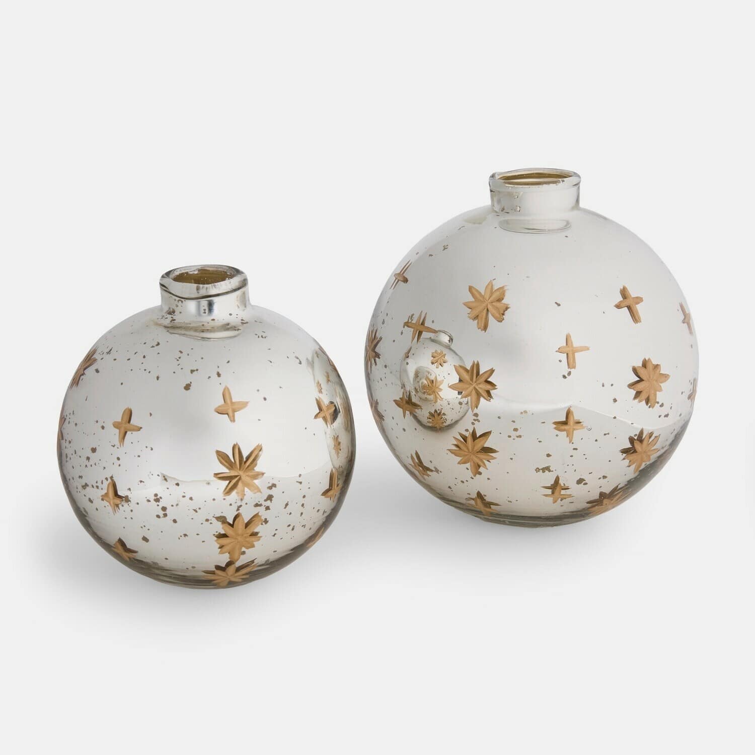 Vase 2er Set Sølvås