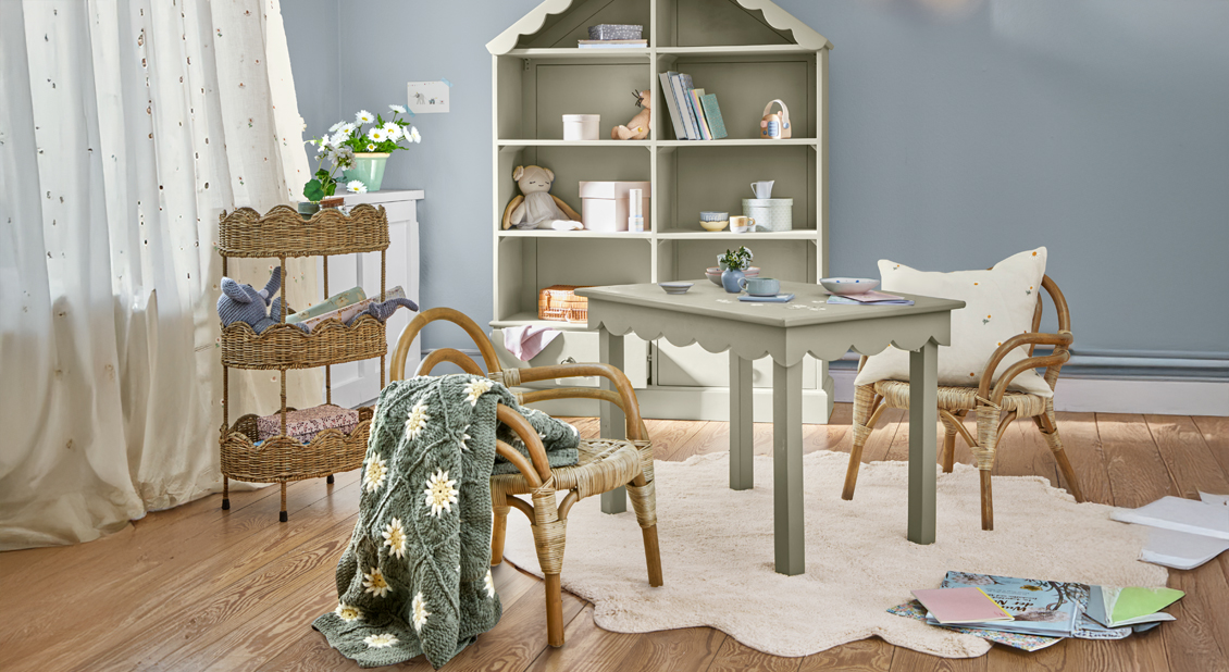 Zartgrünes Kinderzimmer