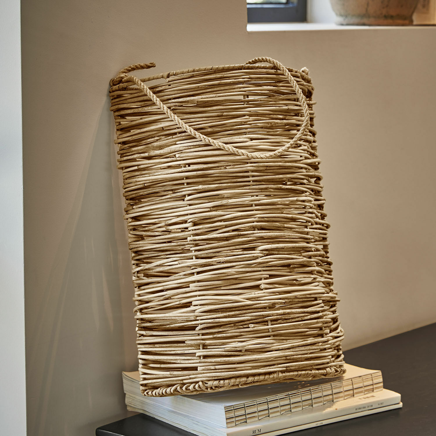 Korb Brantwood Natürlicher Korb aus Weidenholz mit Griff in Beige, ideal zur Aufbewahrung und als Wohnraumdekoration