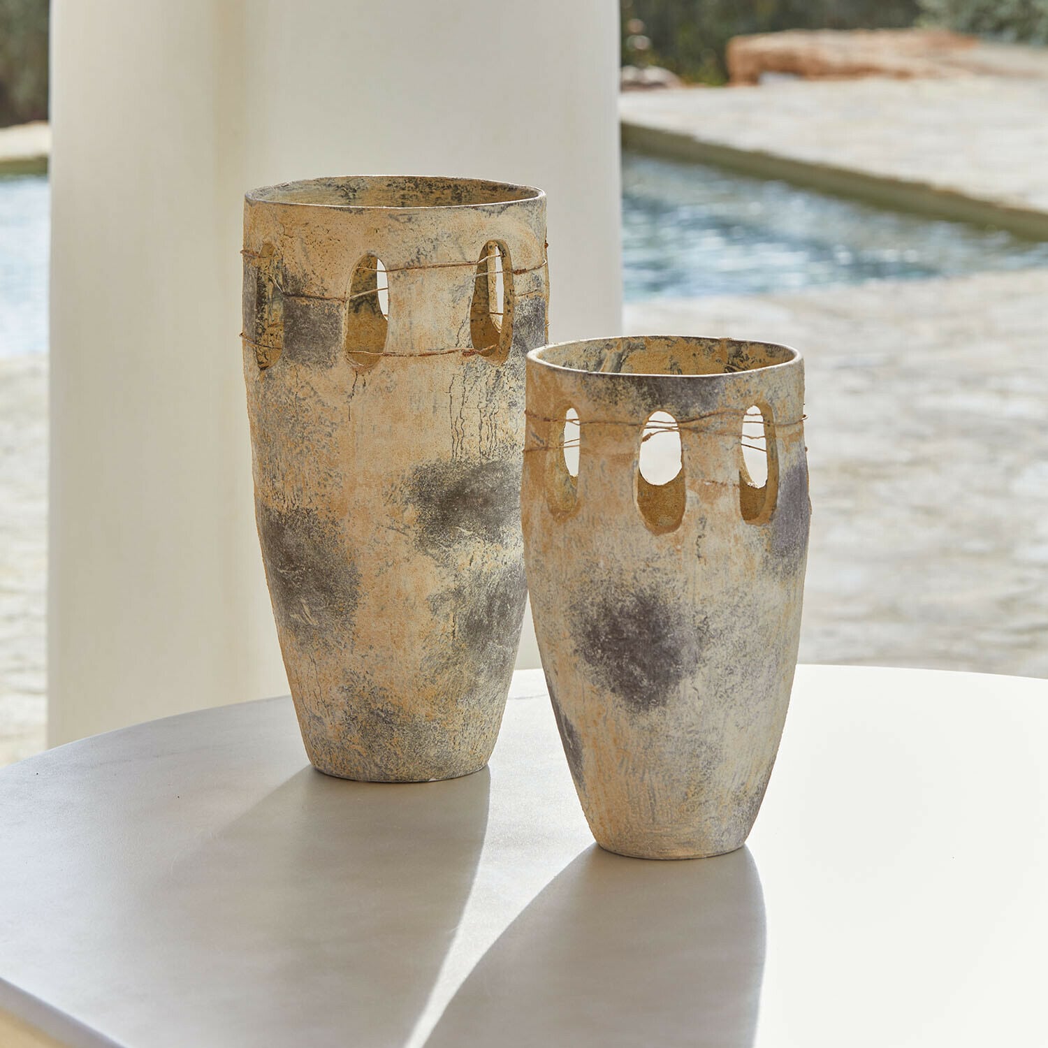 Vase 2er Set Delunas