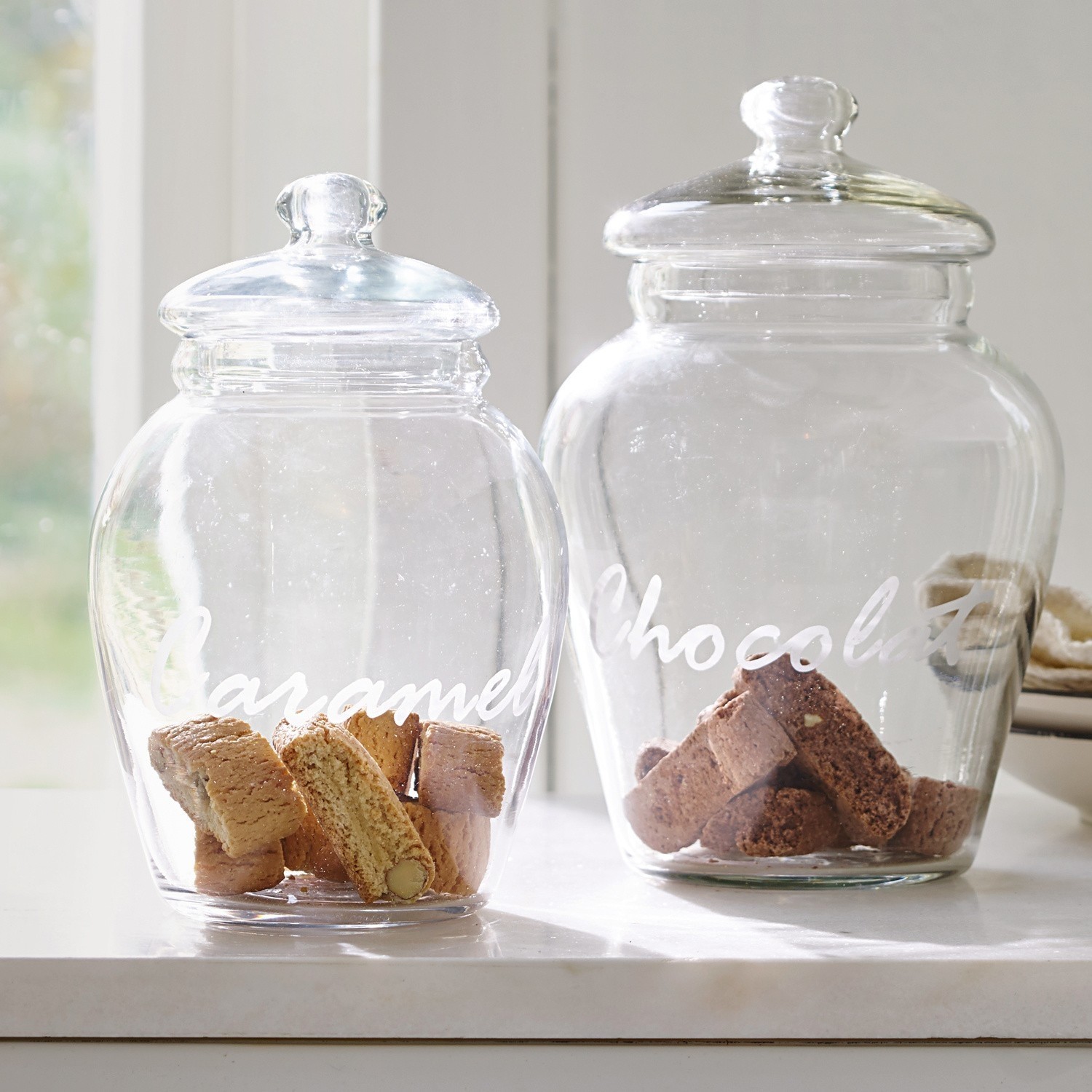 Glasdose 2er Set Darleen