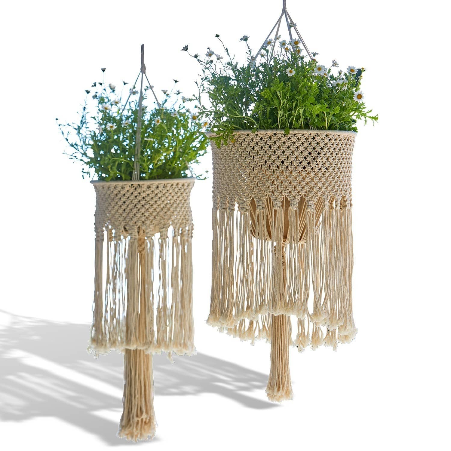Blumenampel 2er Set Boho