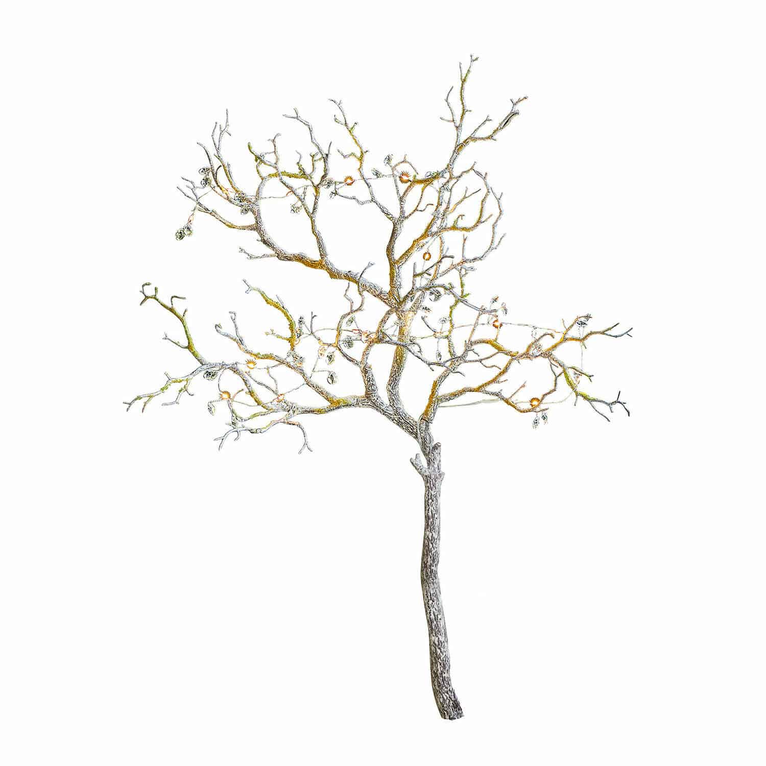 Deko-Zweig Orélie Dekorativer Baum aus Metallzweigen in Naturfarbe für Innen- und Aussenbereich