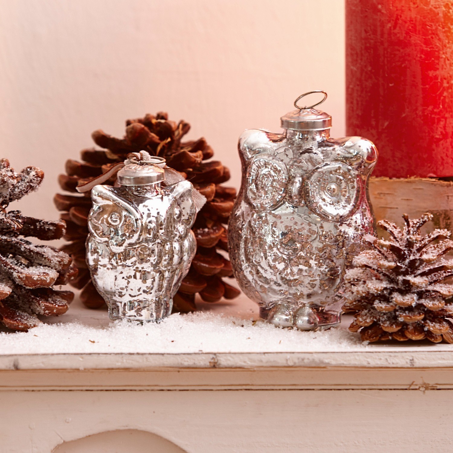 Weihnachtsschmuck 2er Set Chouette