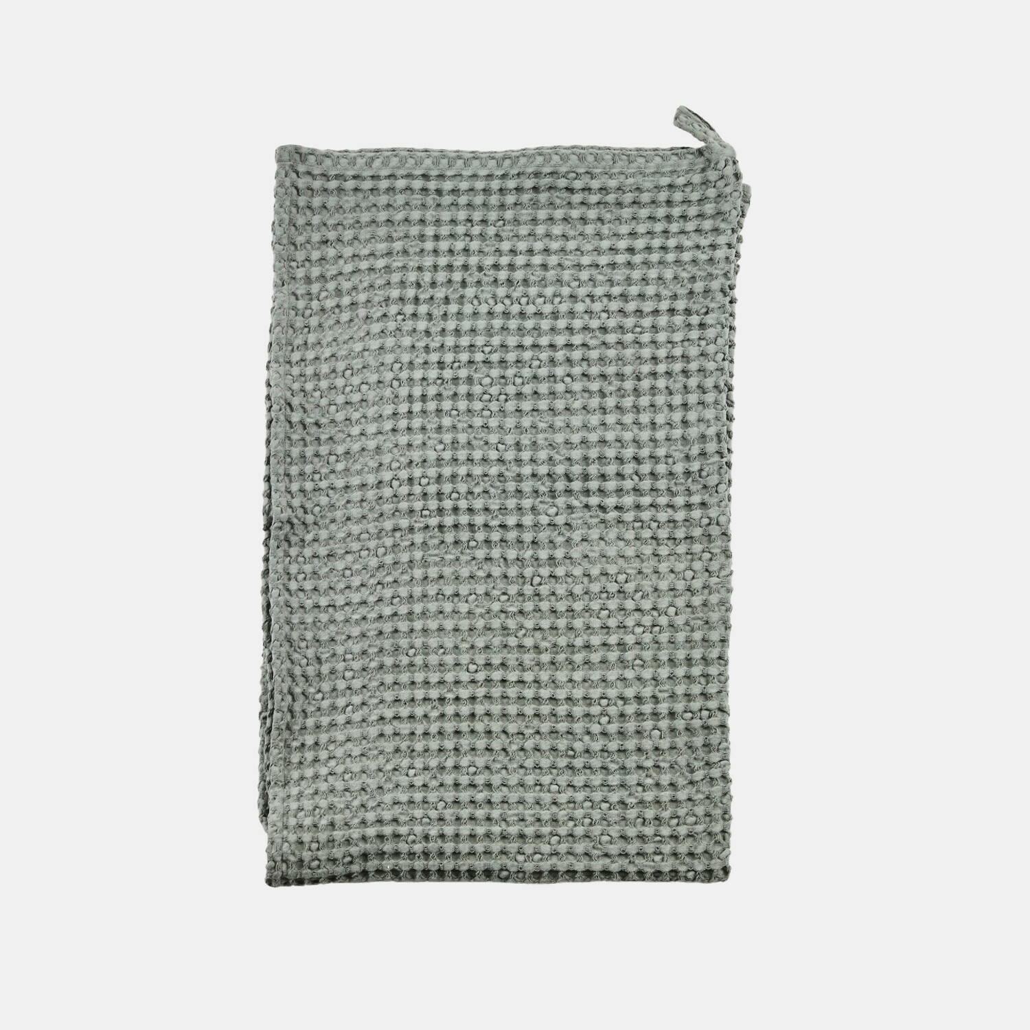 Weiches grünes Maralei Handtuch aus Baumwolle mit Waffelstruktur, ideal für Bad und Küche