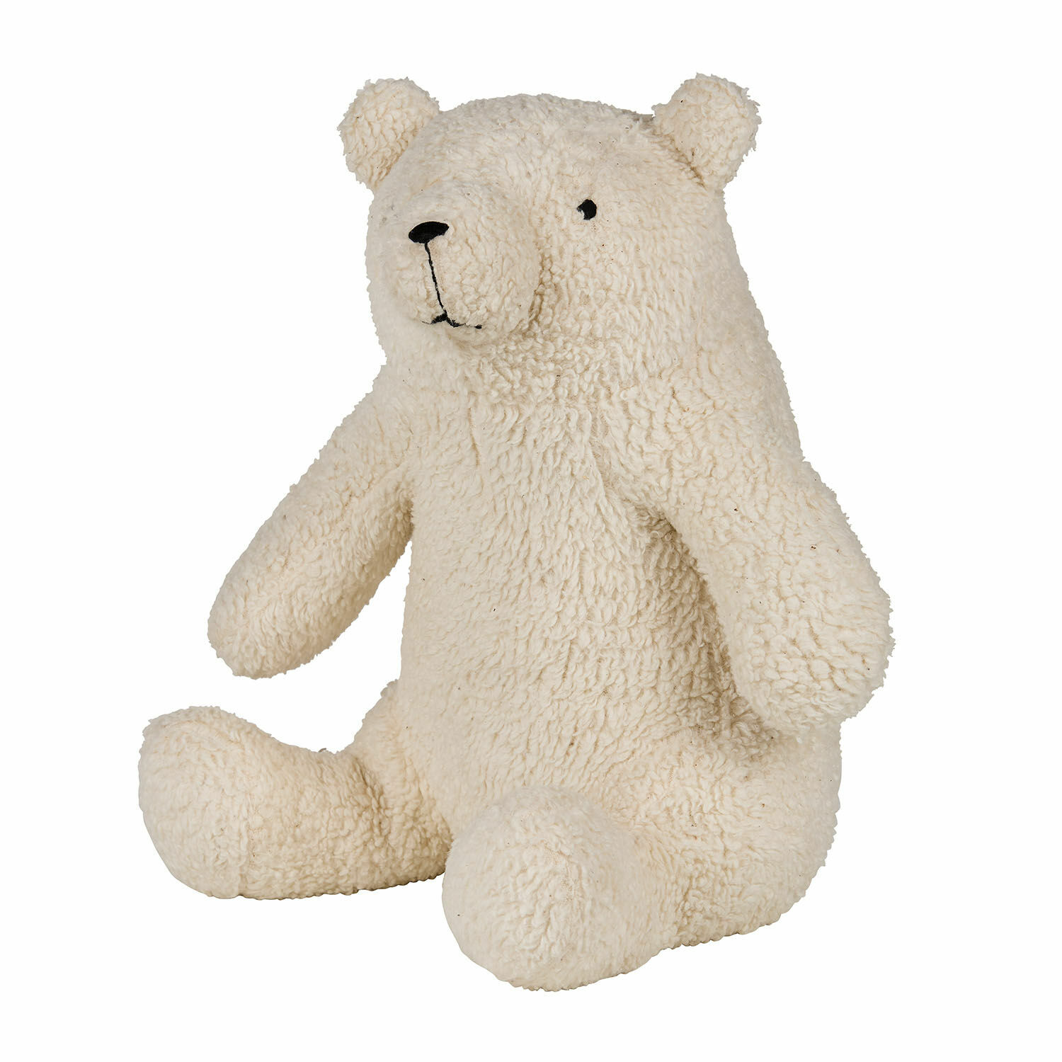 Stofftier Hugo Weicher Plüschbär in Cremefarbe, ideales Kinderspielzeug und Raumdekoration.