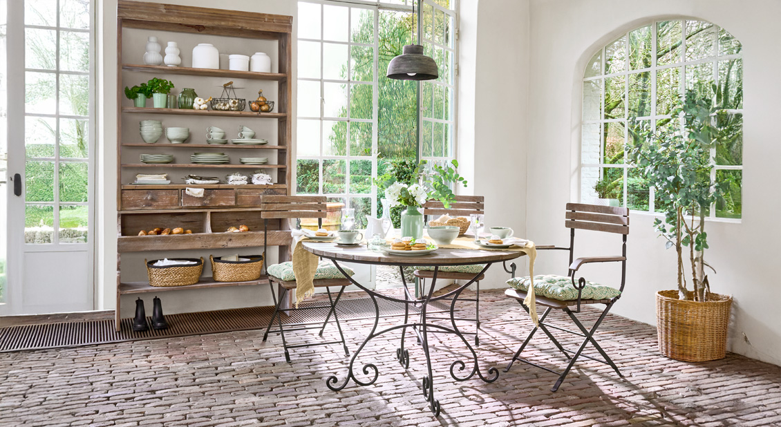 Bistroecke im Landhausstil