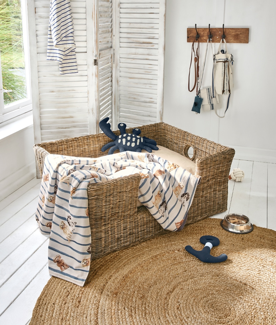 Hundebett mit Urlaubsflair