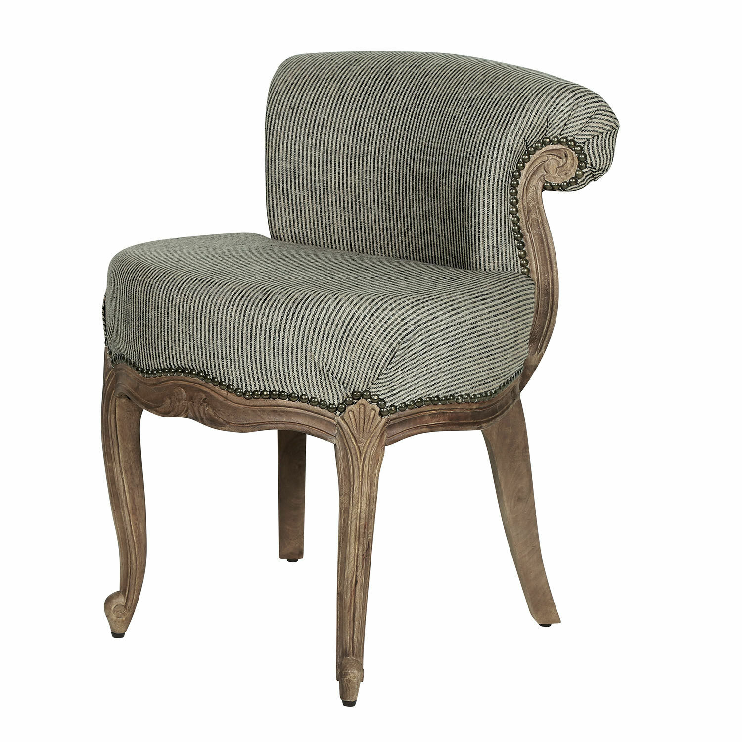 schwarz/creme/braun Sessel Rivel mit schwarz-cremefarbenem Bezug und Holzrahmen, klassisches Design für das Wohnzimmer