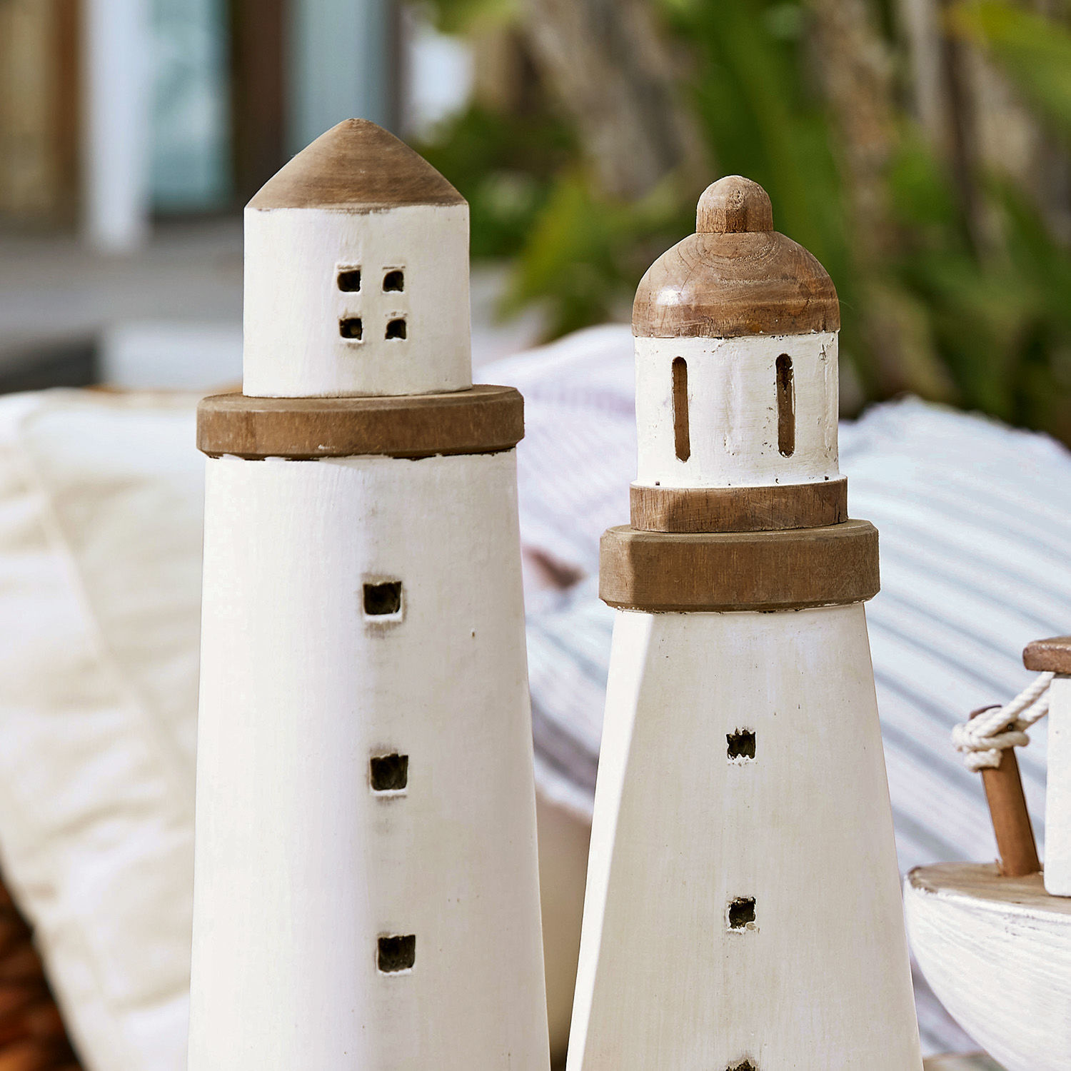 Deko-Leuchtturm 2er Set Romilly